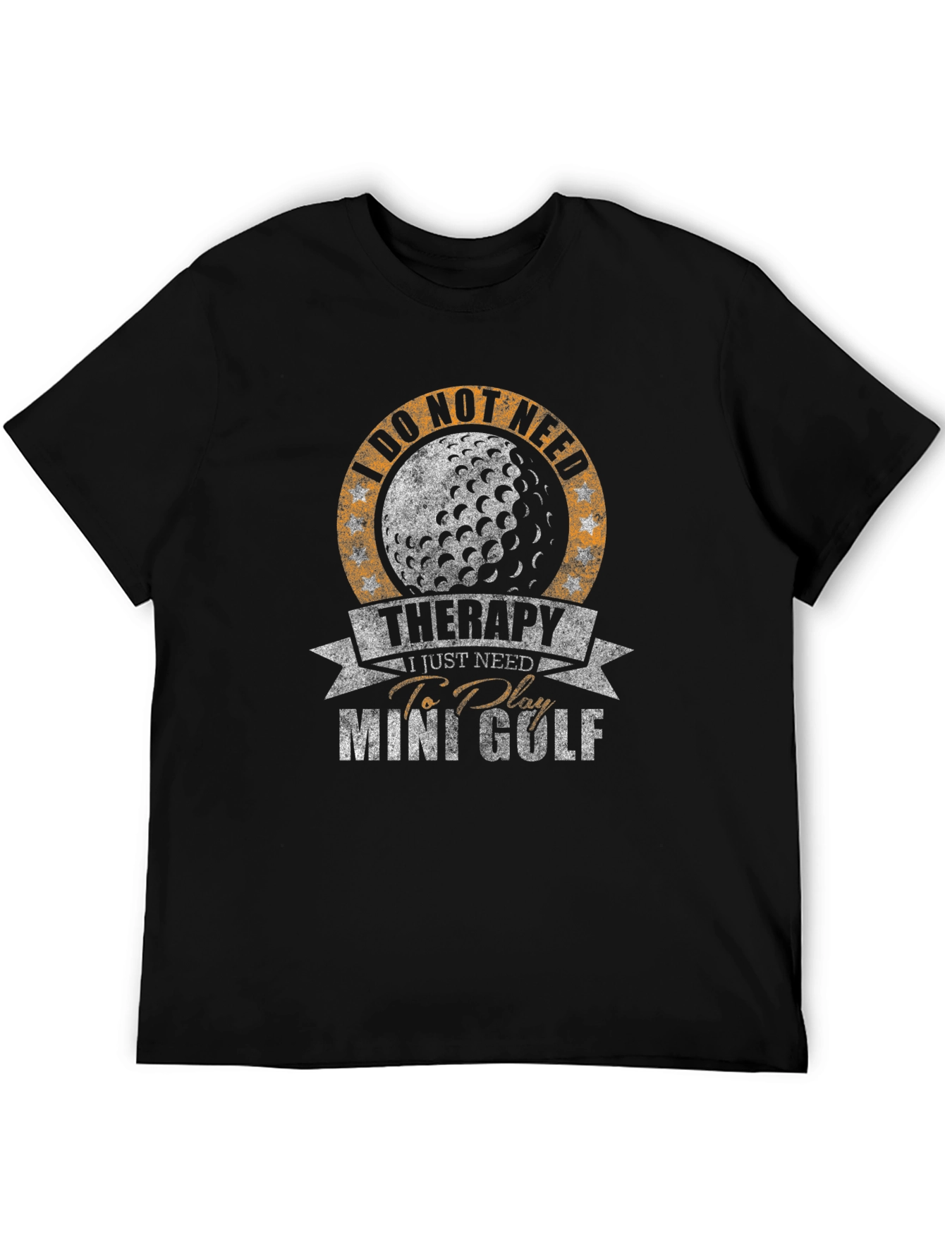Mini Golf Therapy T-Shirt - Golf Ball Graphic Tee