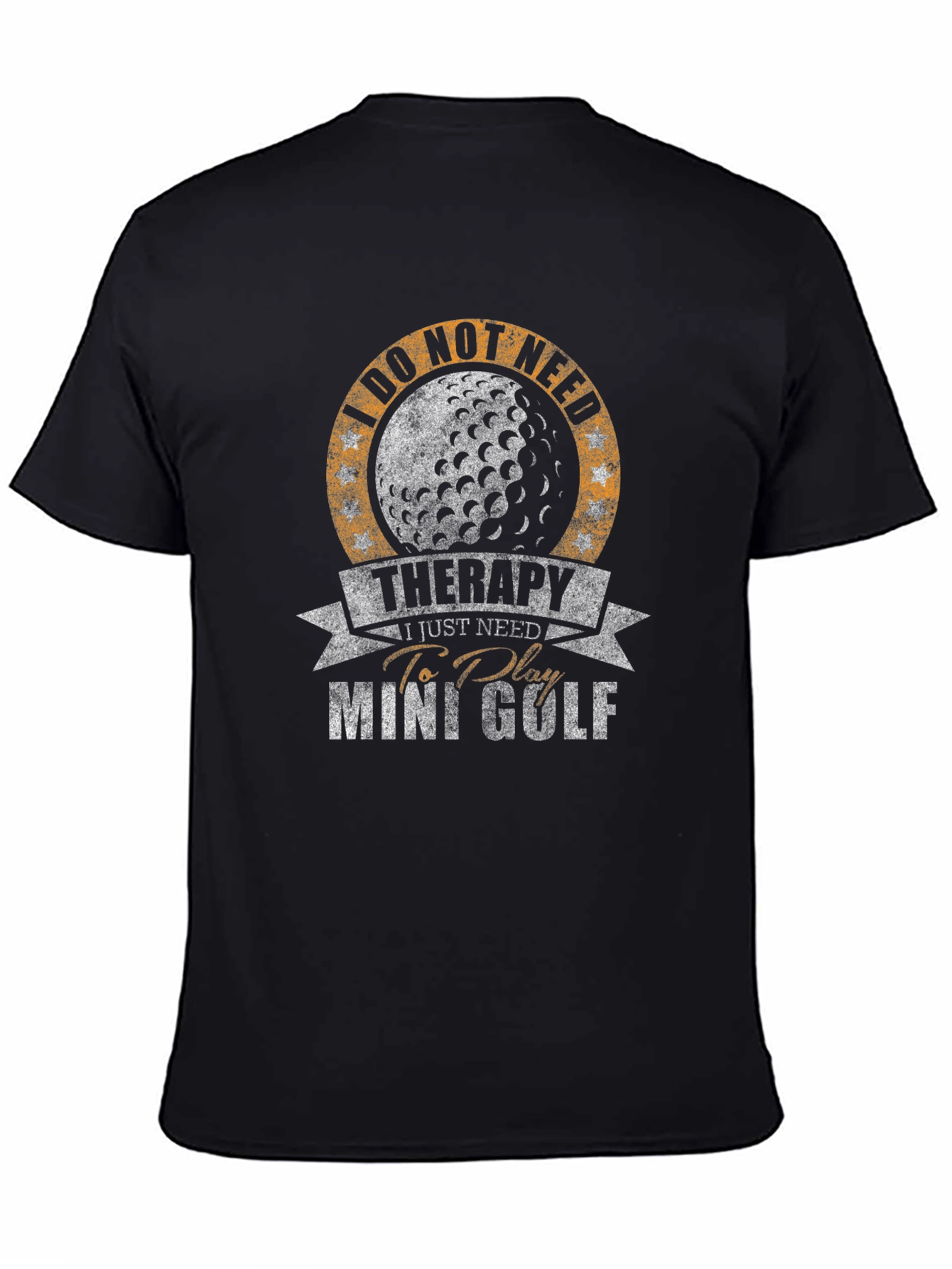 Mini Golf Therapy T-Shirt - Golf Ball Graphic Tee