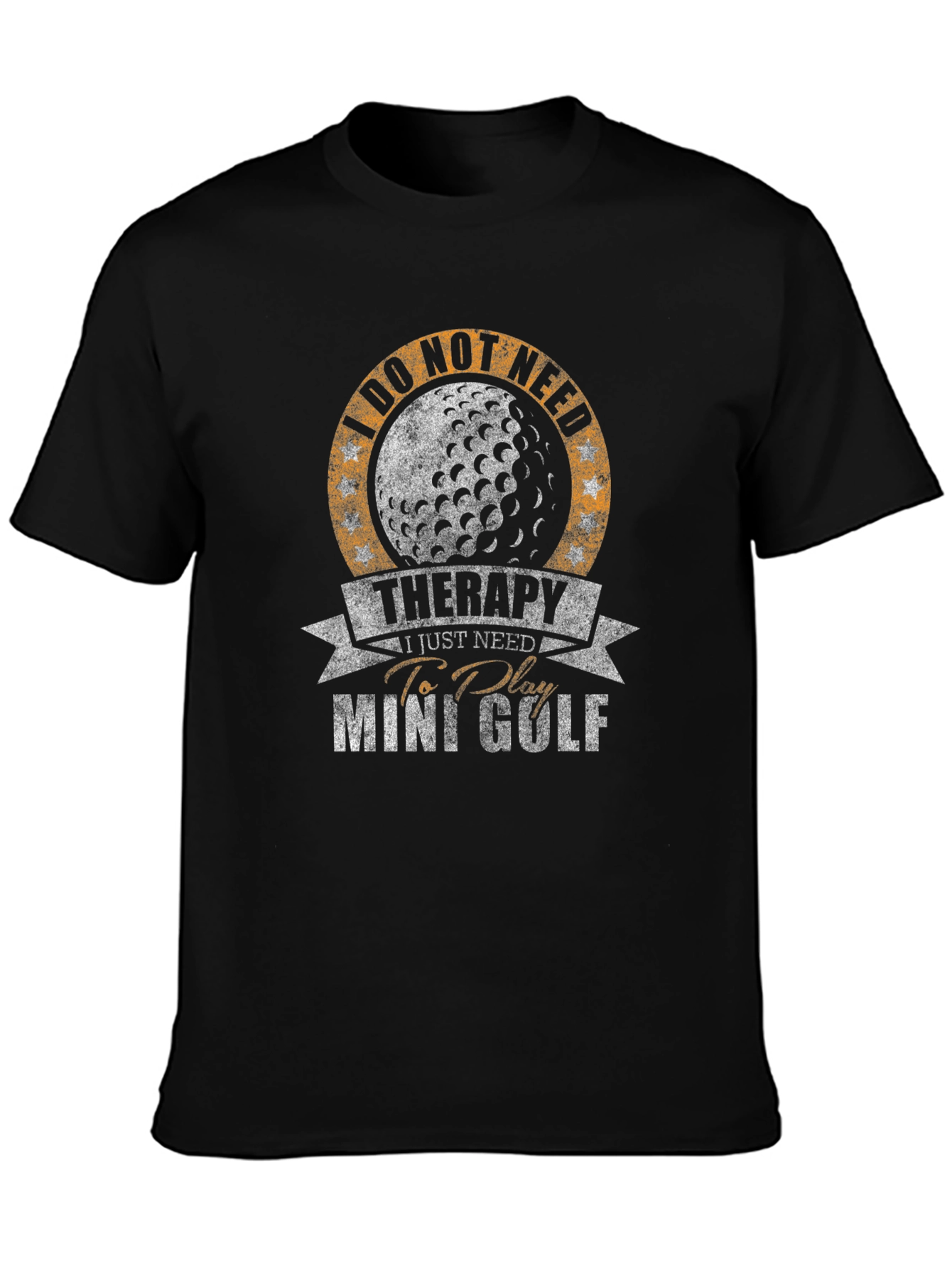 Mini Golf Therapy T-Shirt - Golf Ball Graphic Tee