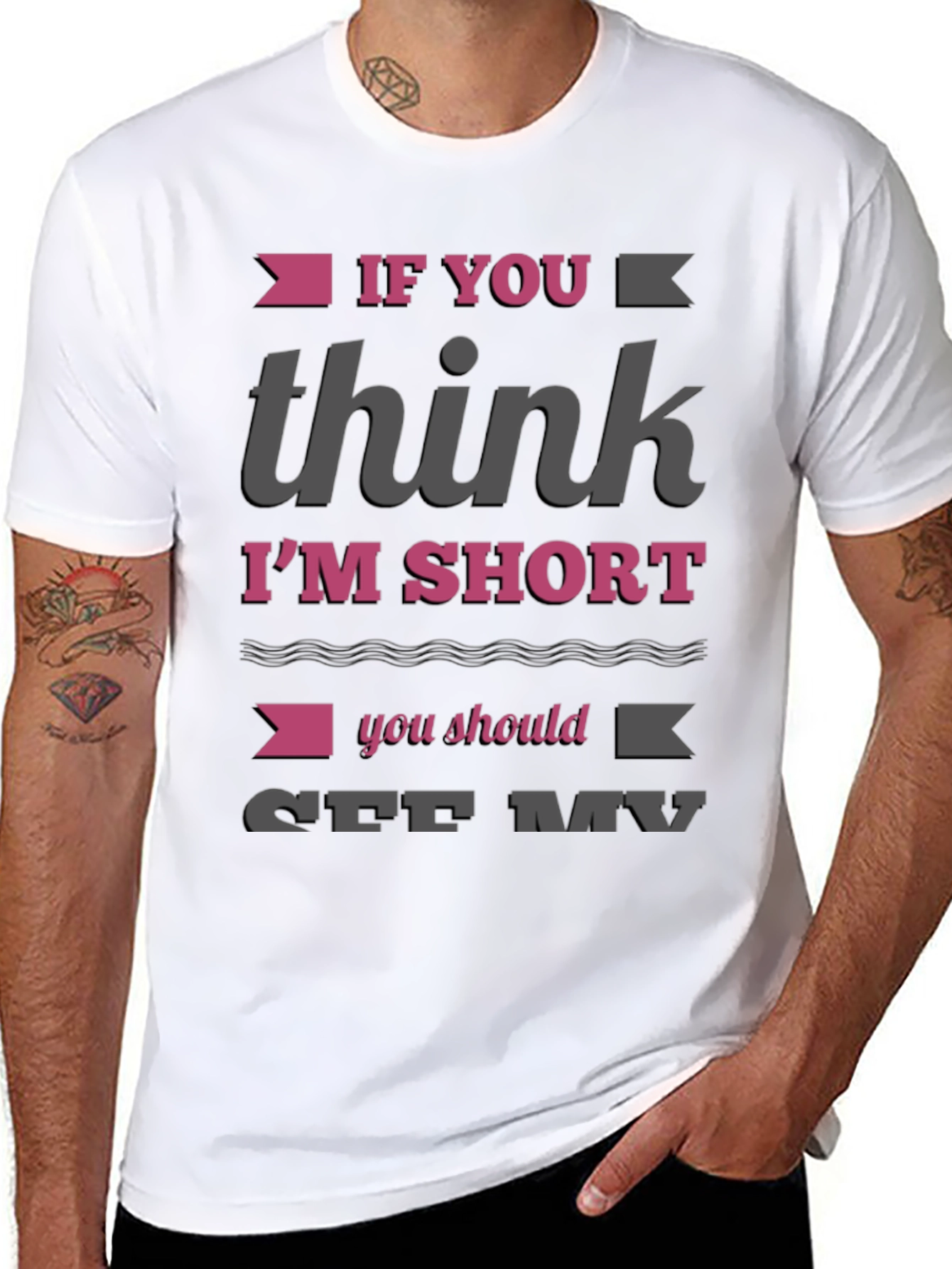 Funny Im Short Graphic T-Shirt