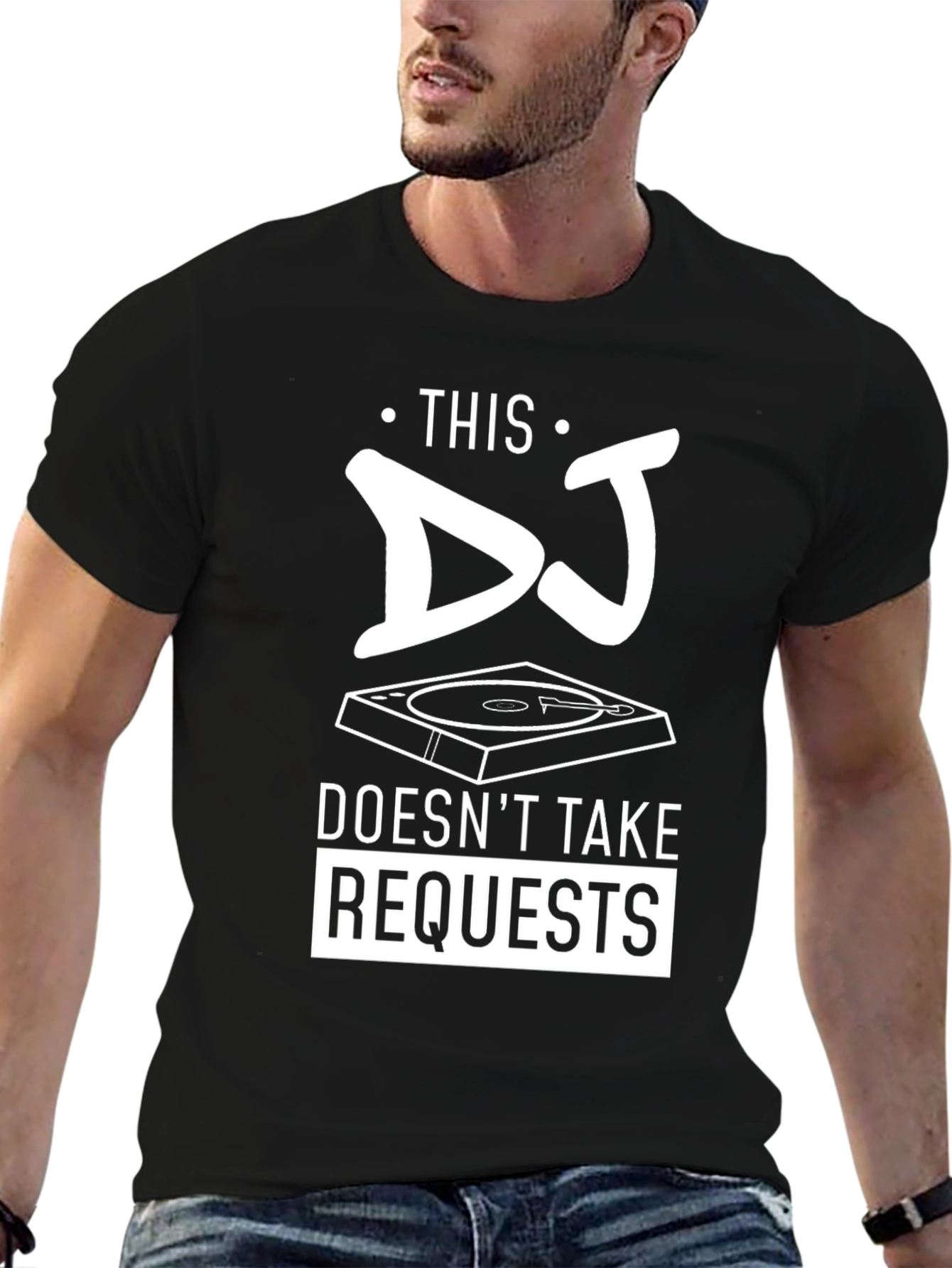 DJ Doesnt Take Requests Graphic Tee