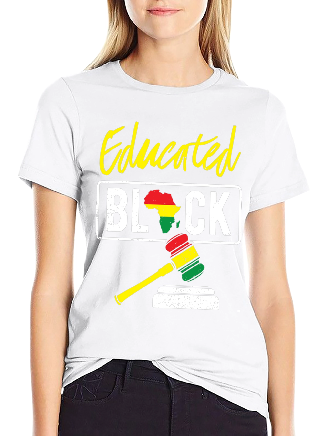 Educated Black Gavel T-Shirt