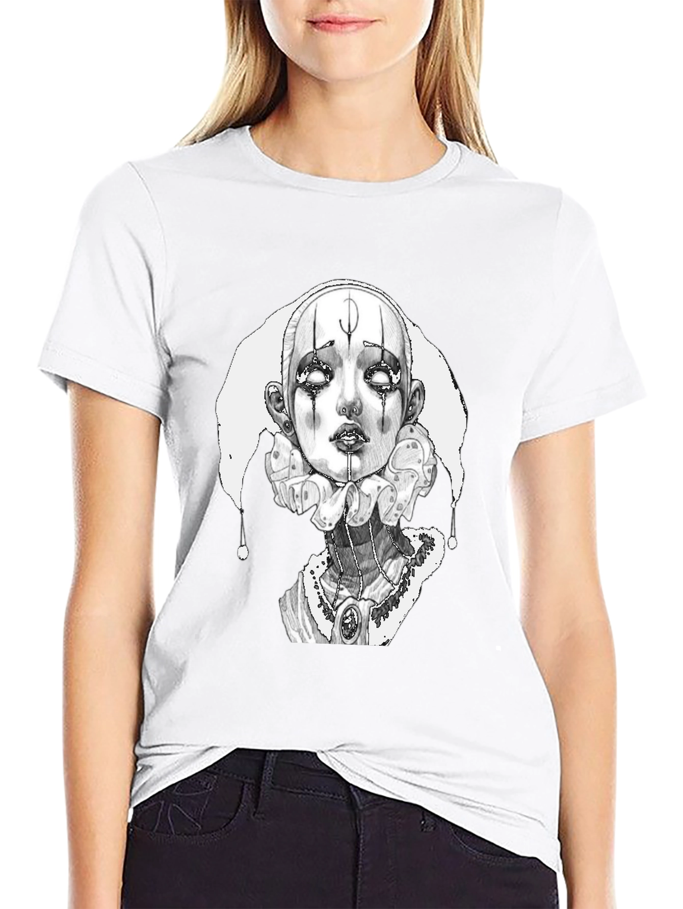 Eerie Clown Graphic Tee - Unique Design