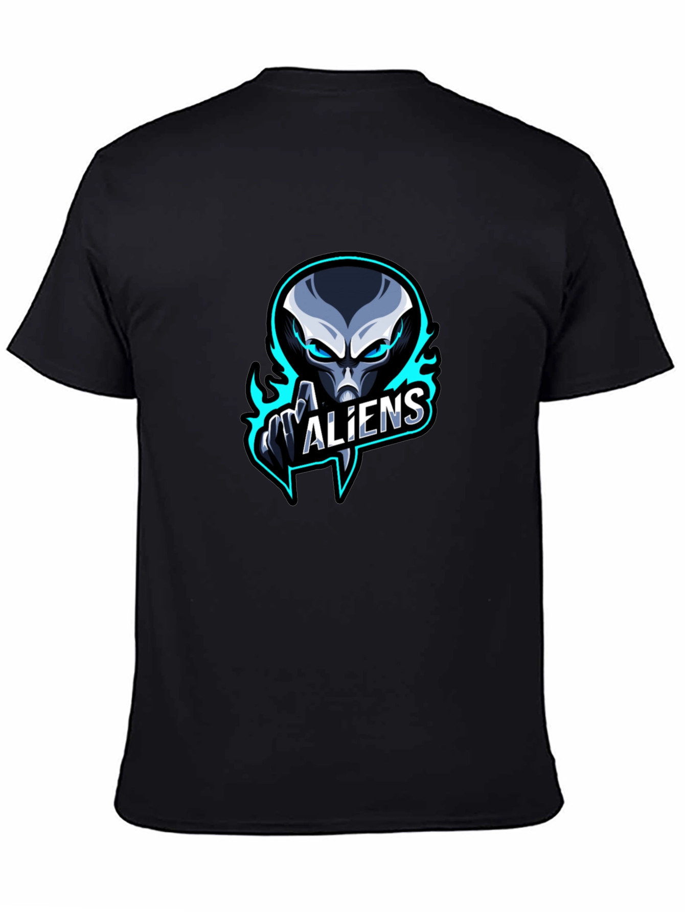 Alien Graphic Black T-Shirt