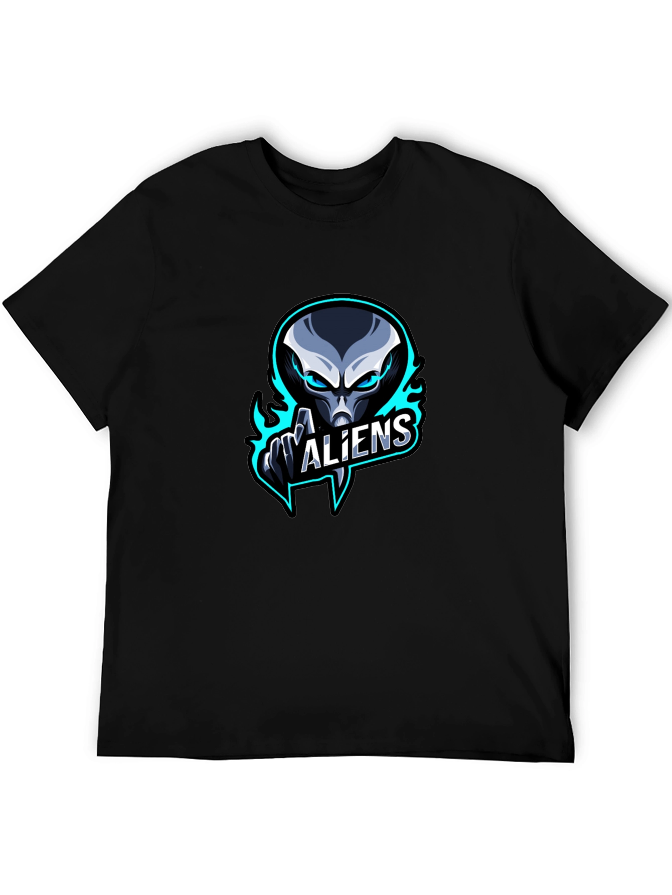 Alien Graphic Black T-Shirt