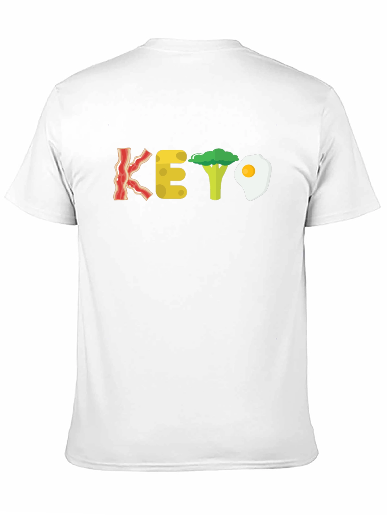 Keto Diet T-Shirt - Bacon Cheese Broccoli Egg