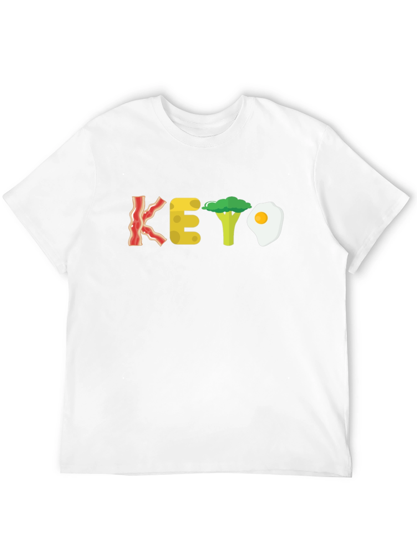 Keto Diet T-Shirt - Bacon Cheese Broccoli Egg