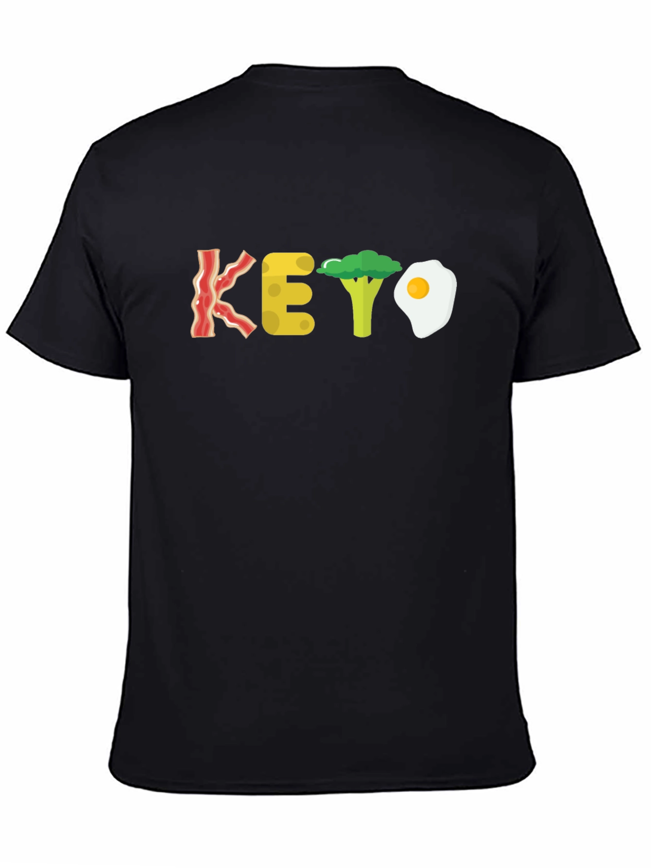 Keto Diet T-Shirt - Bacon Cheese Broccoli Egg
