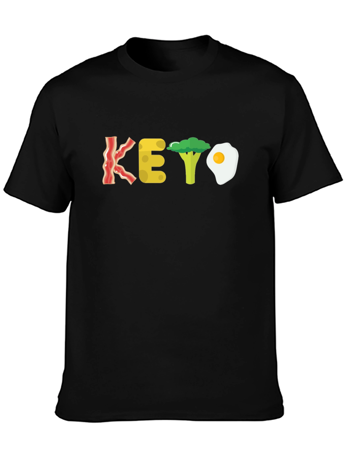 Keto Diet T-Shirt - Bacon Cheese Broccoli Egg