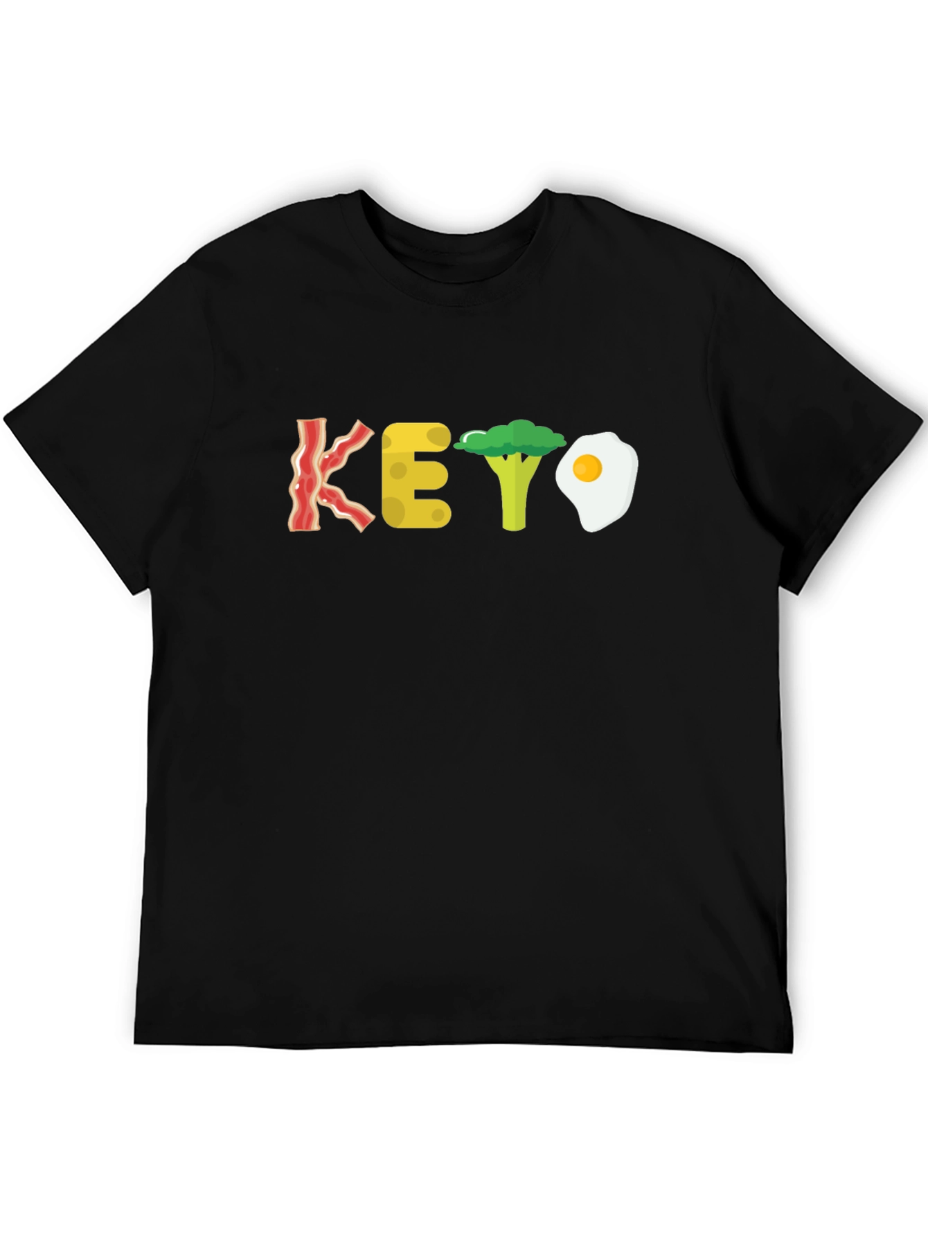 Keto Diet T-Shirt - Bacon Cheese Broccoli Egg