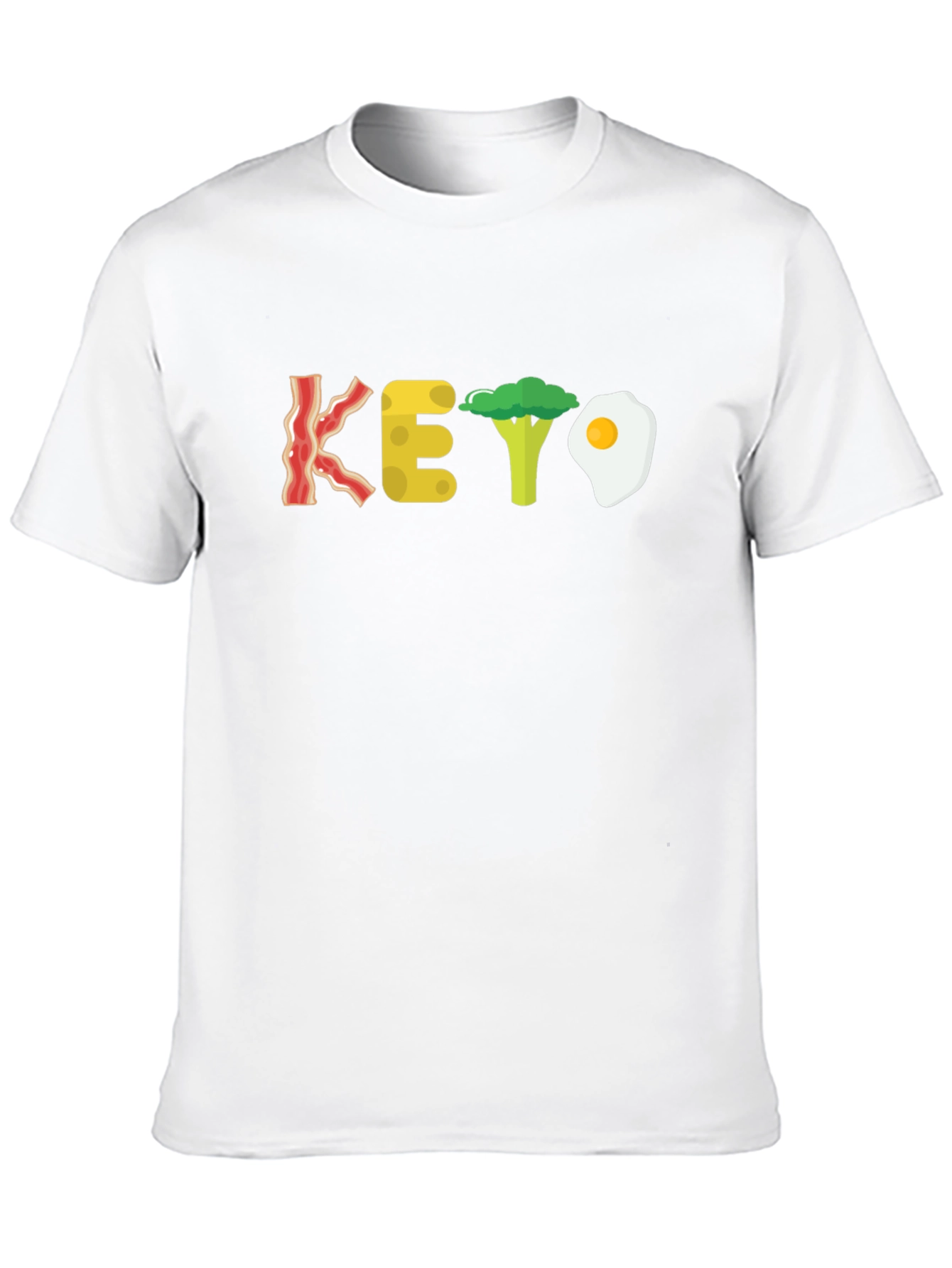 Keto Diet T-Shirt - Bacon Cheese Broccoli Egg