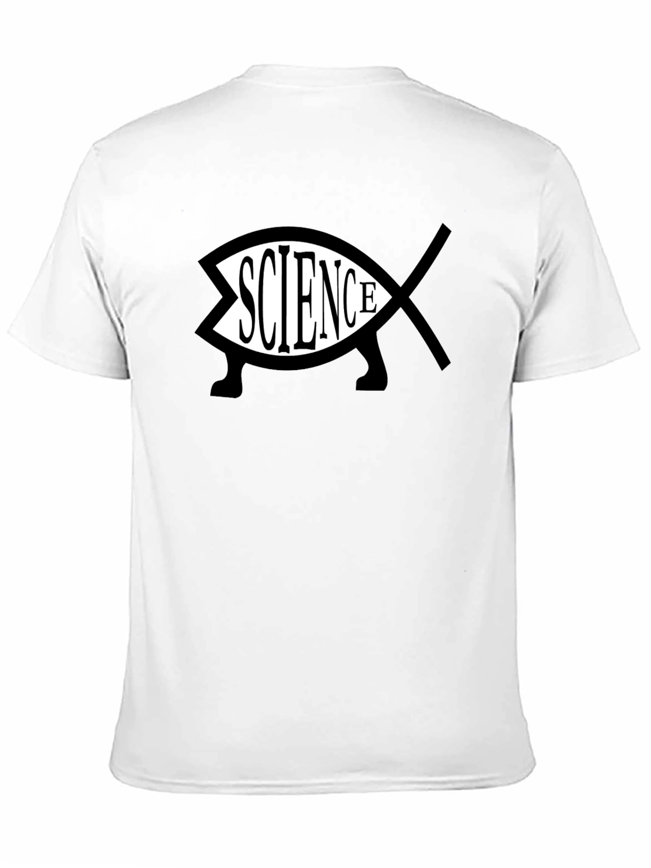 Science Fish Black T-Shirt