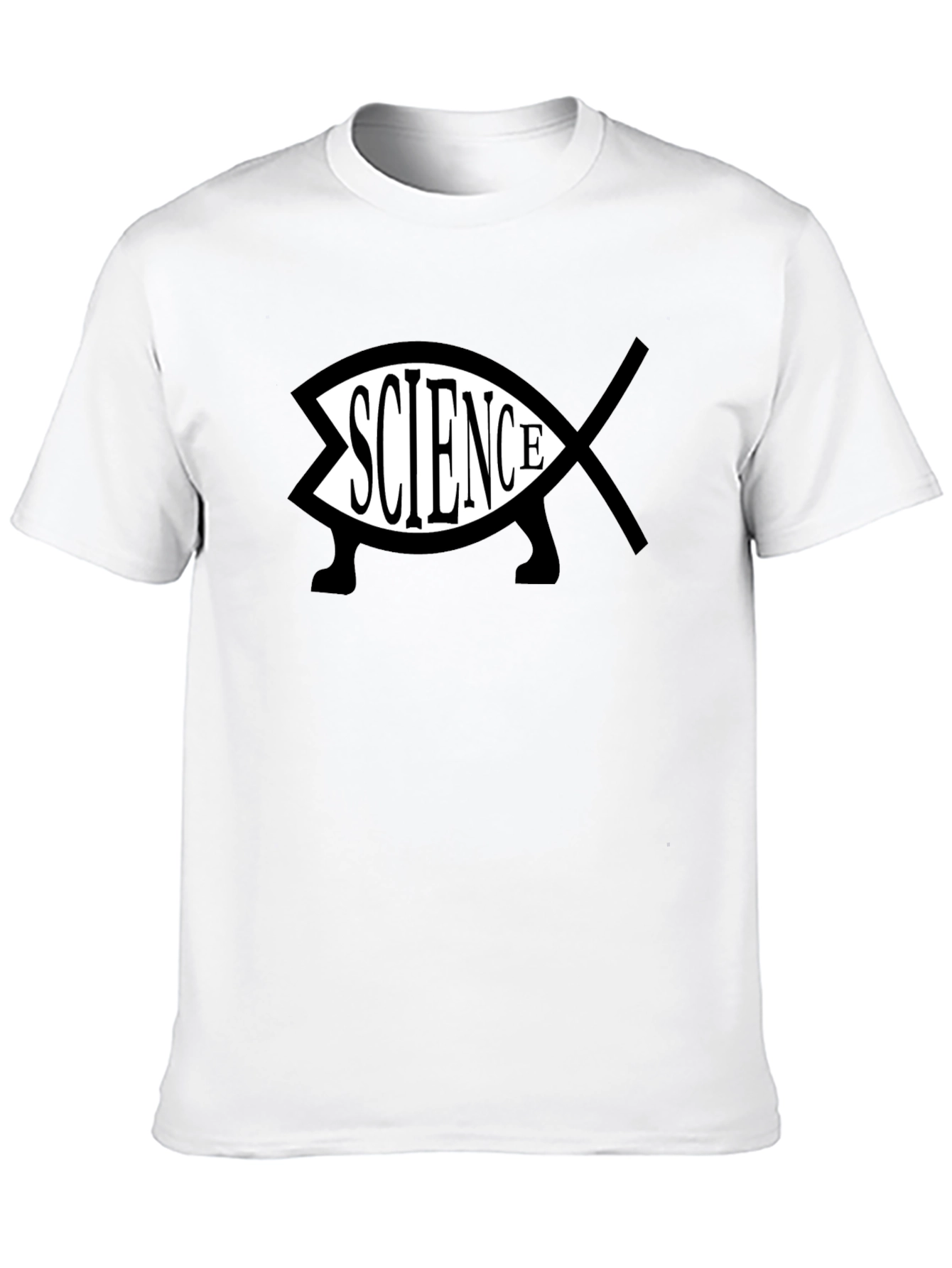 Science Fish Black T-Shirt