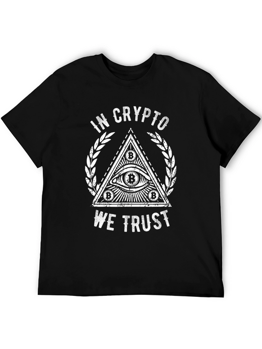 In Crypto We Trust T-Shirt - Bitcoin Graphic Tee