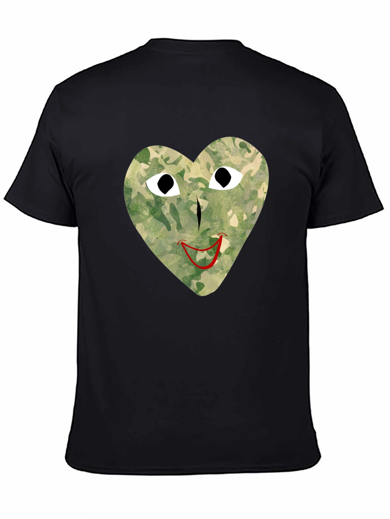 Camo Heart Graphic Tee - Unique Streetwear Style