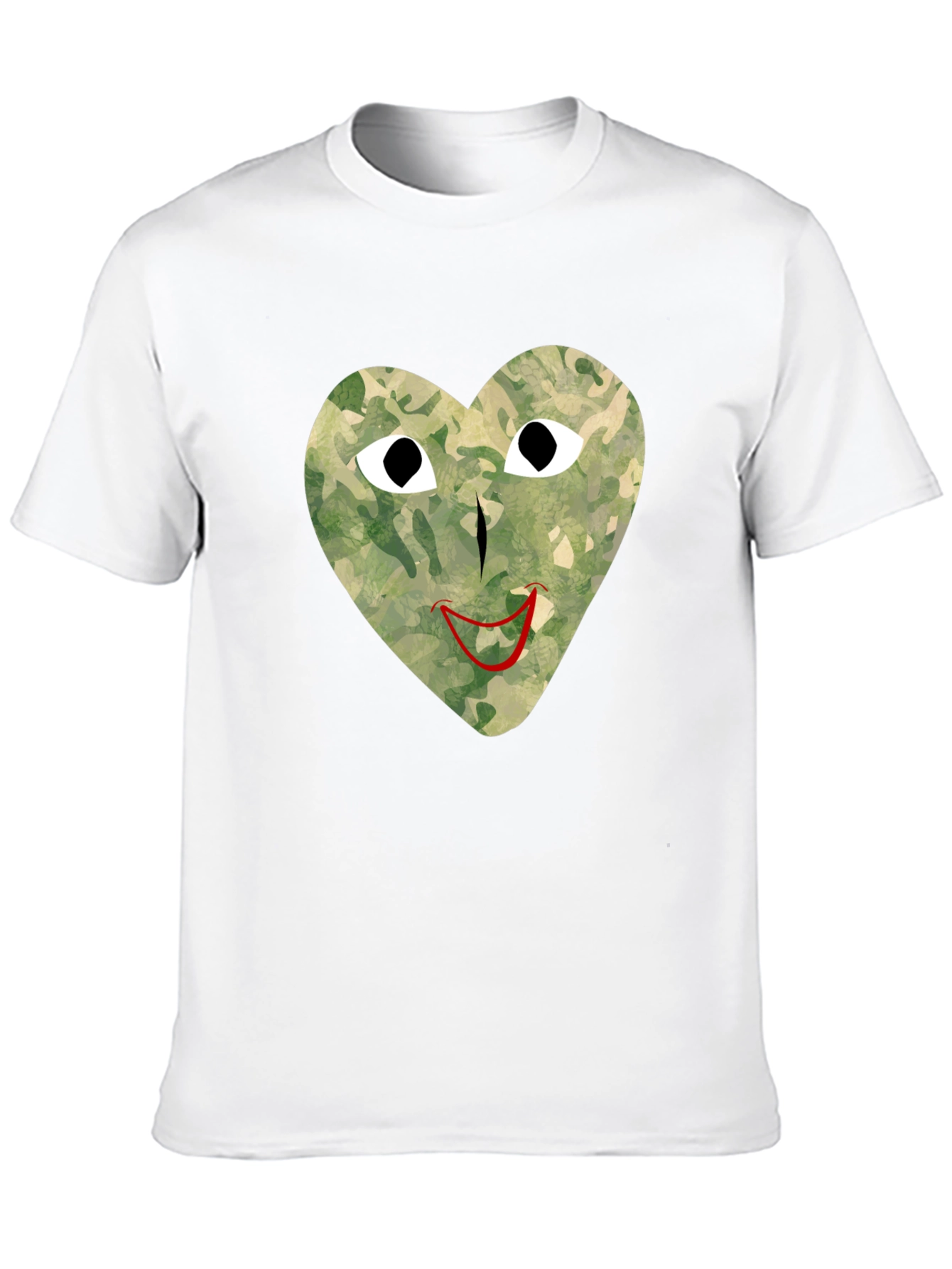Camo Heart Graphic Tee - Unique Streetwear Style