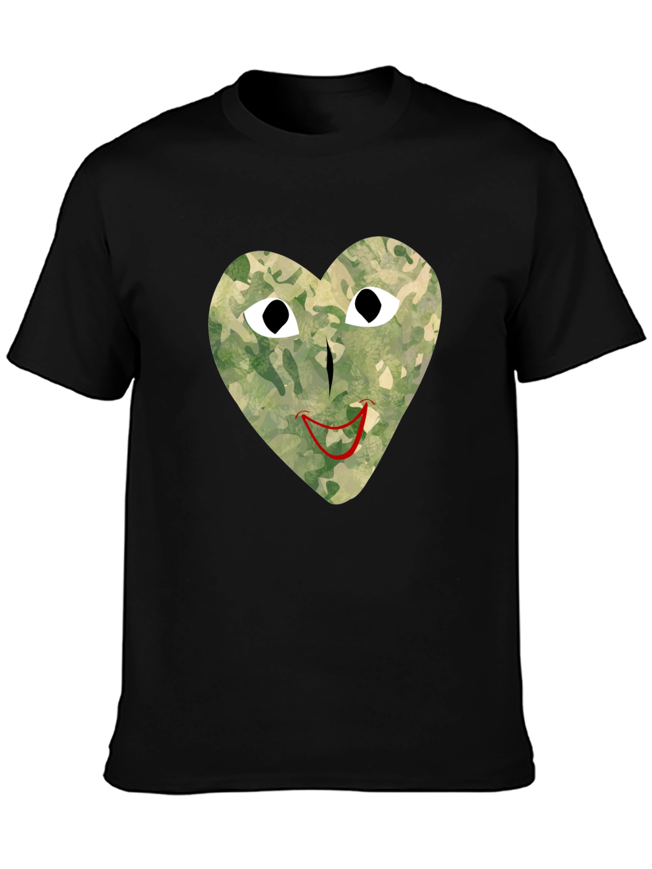Camo Heart Graphic Tee - Unique Streetwear Style