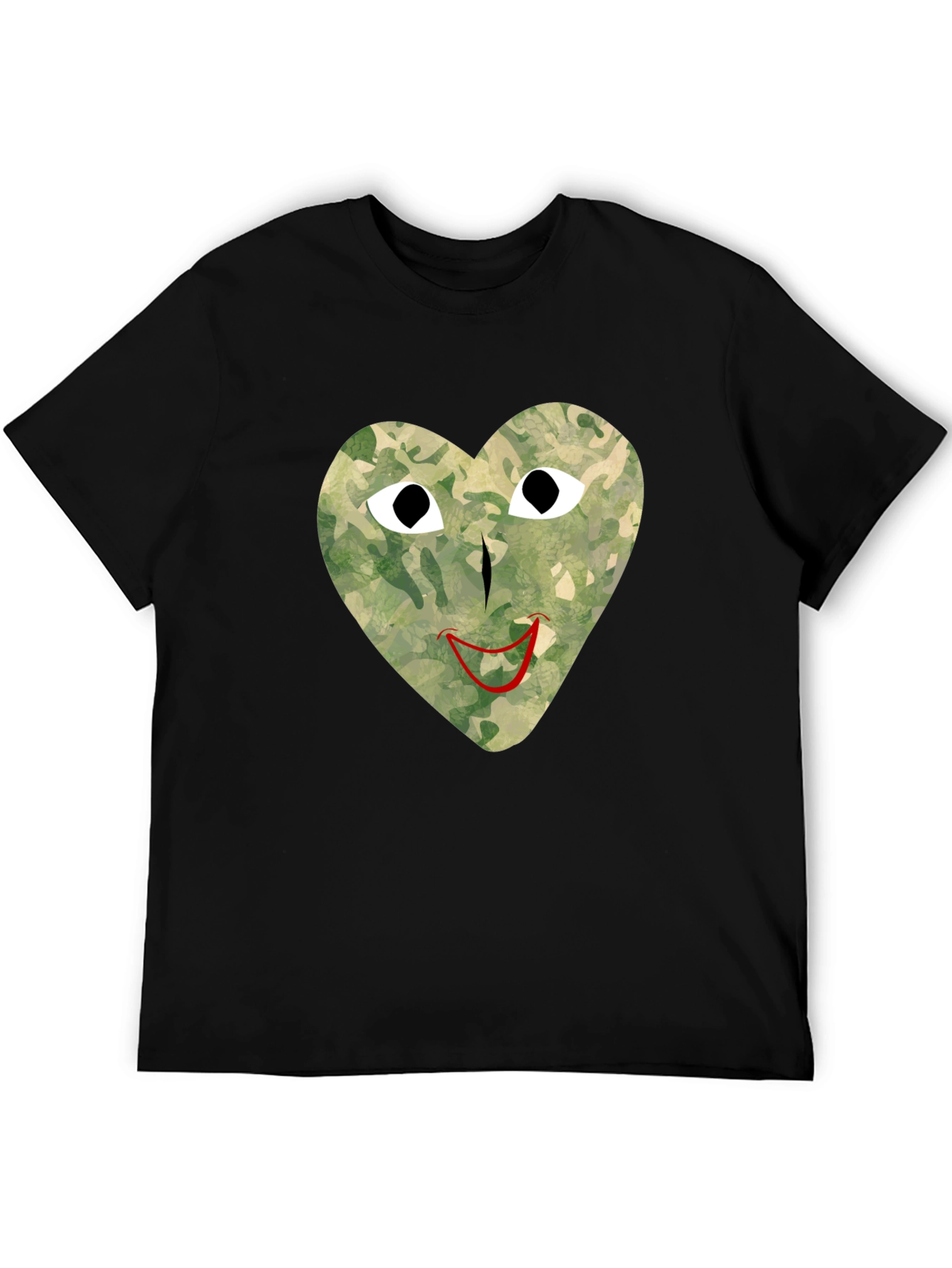 Camo Heart Graphic Tee - Unique Streetwear Style