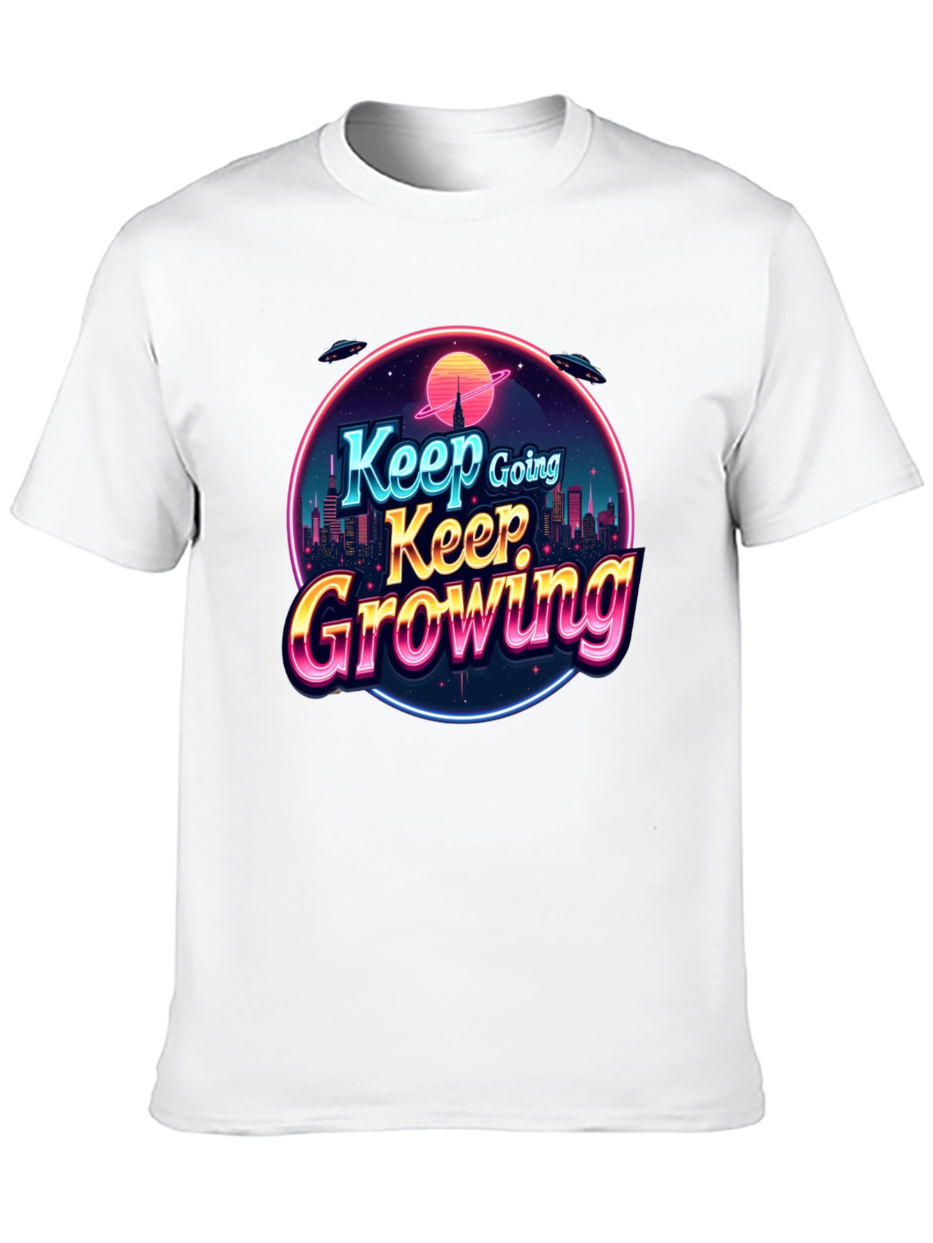 Keep Growing Black Graphic Tee
