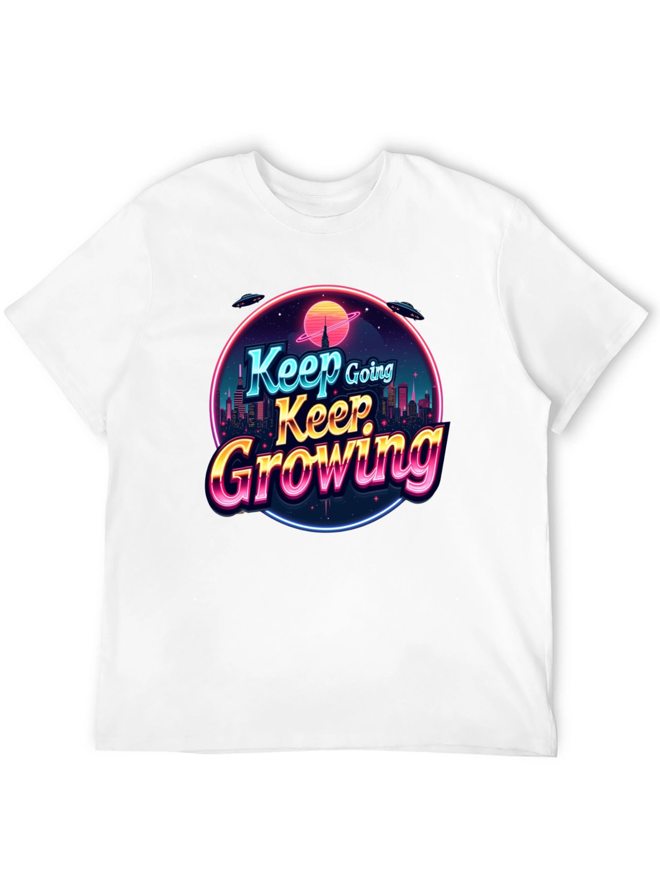 Keep Growing Black Graphic Tee