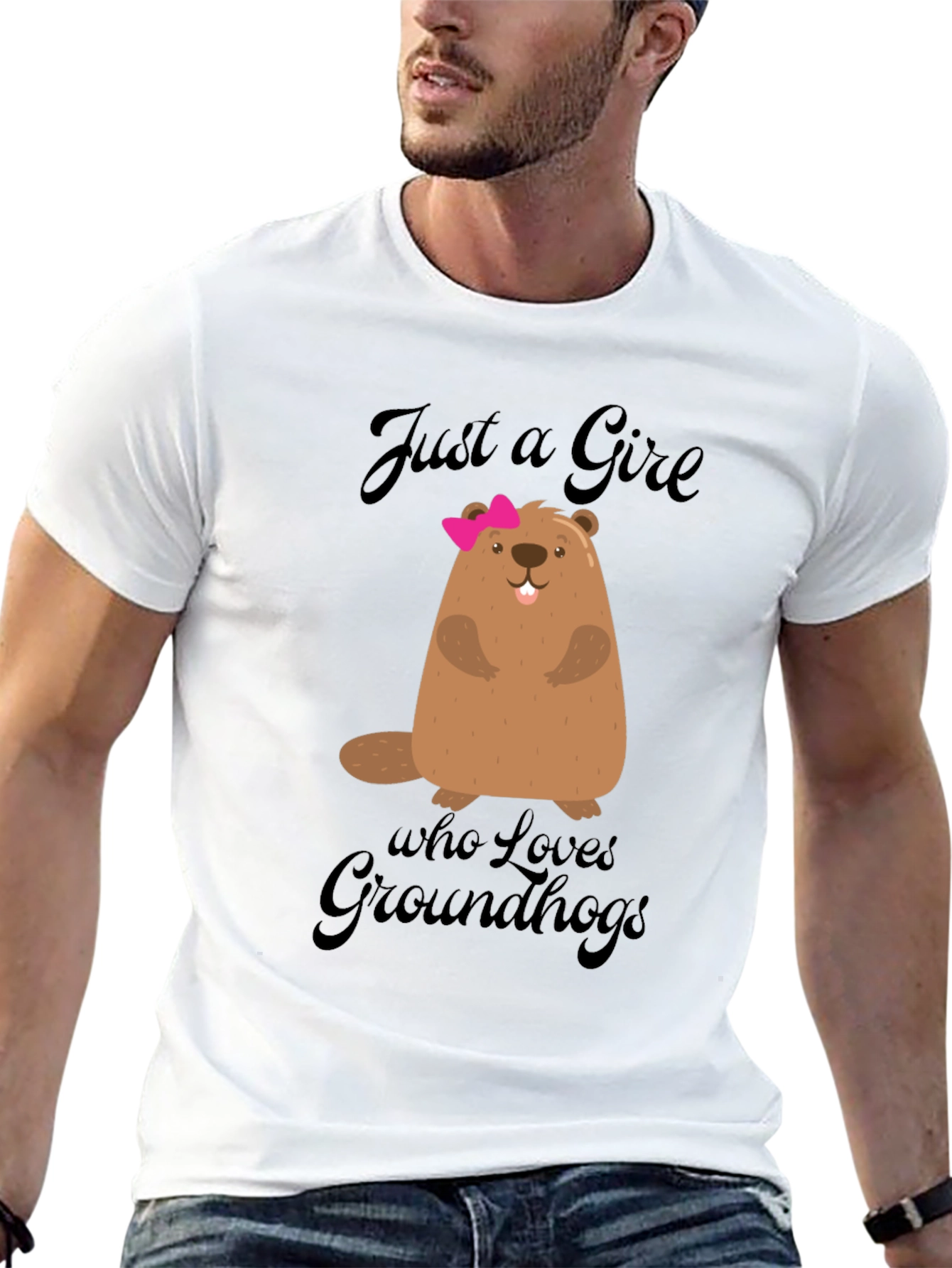 Just A Girl Who Loves Groundhogs T-Shirt