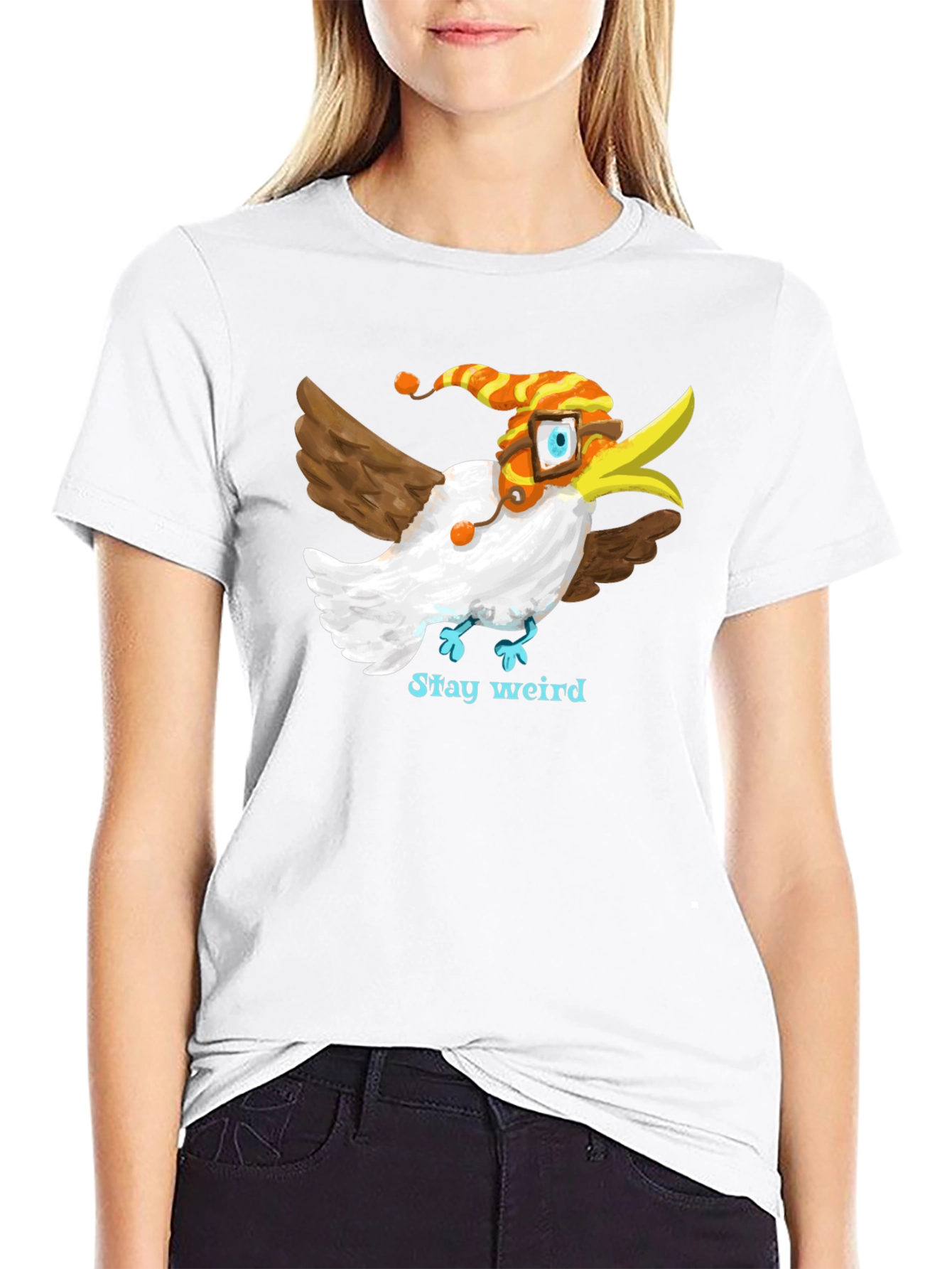 Stay Weird Bird Tee