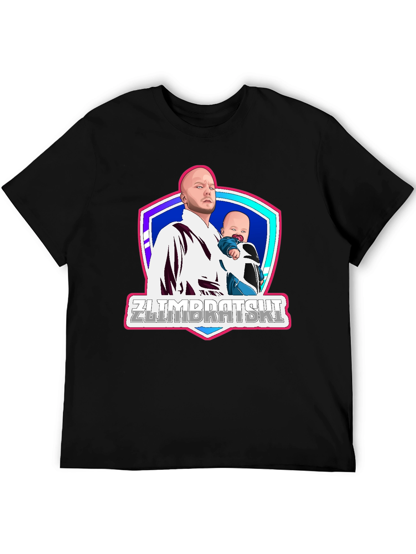 Zlimbratski Cartoon Graphic T-Shirt