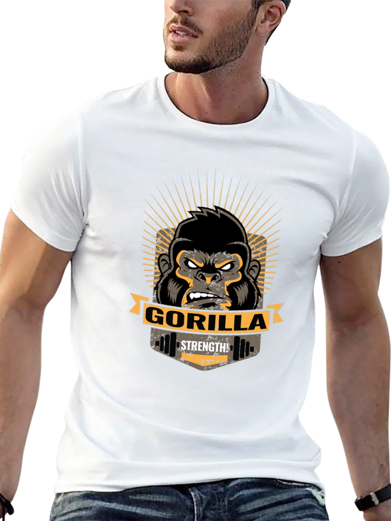 Gorilla Strength Graphic T-Shirt - Gym Wear