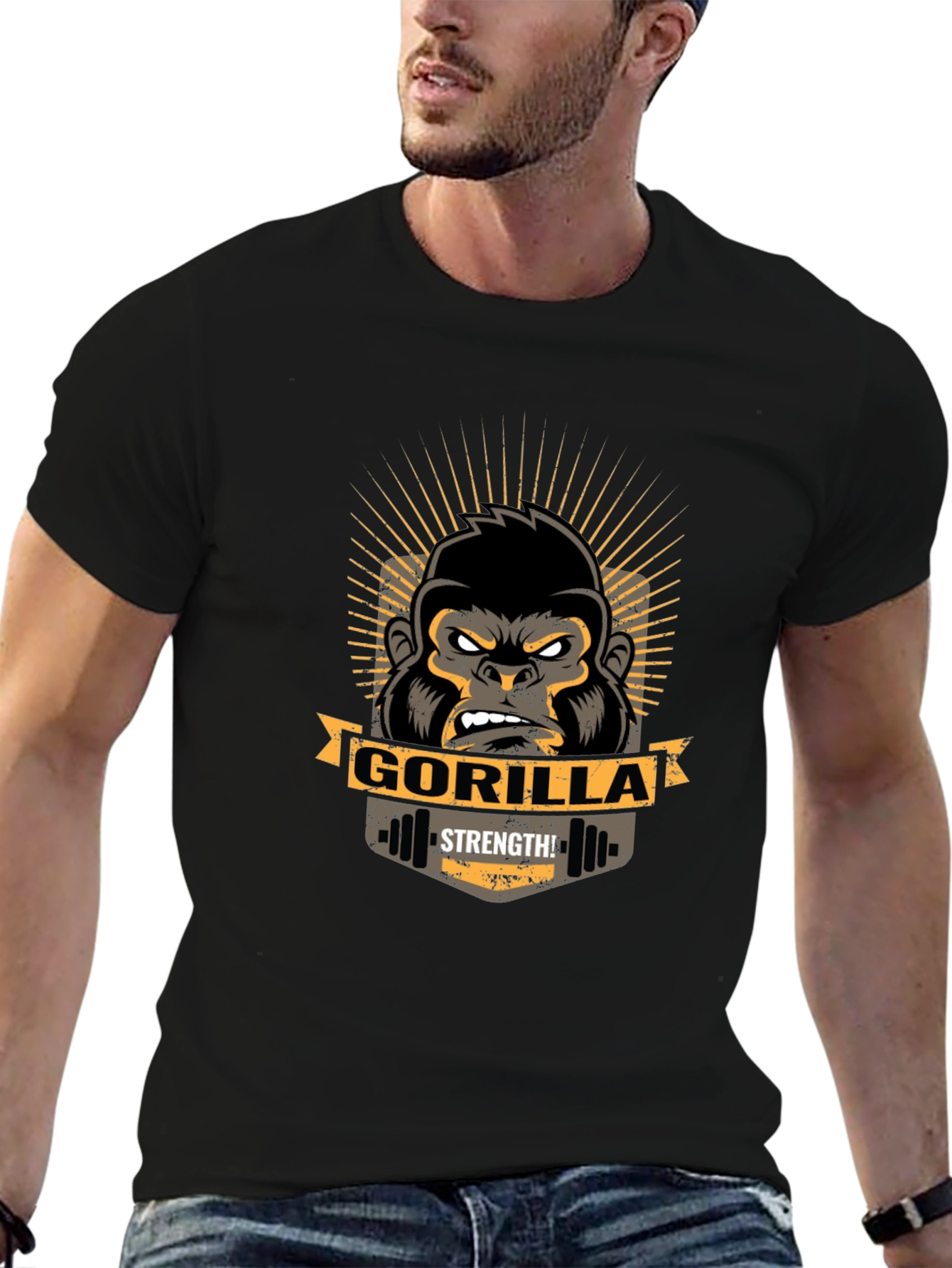 Gorilla Strength Graphic T-Shirt - Gym Wear