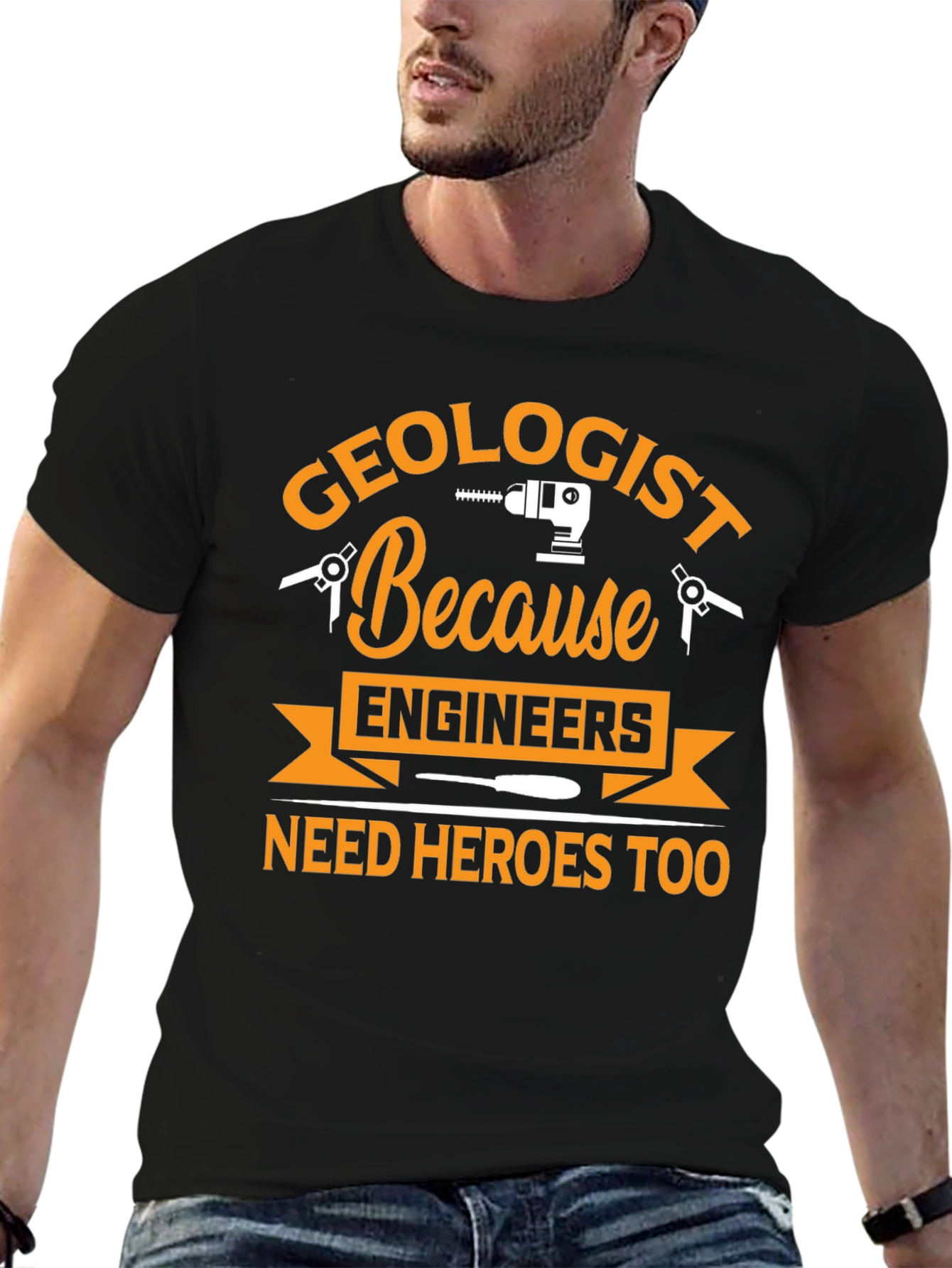 Geologist Hero T-Shirt Funny Engineering Gift