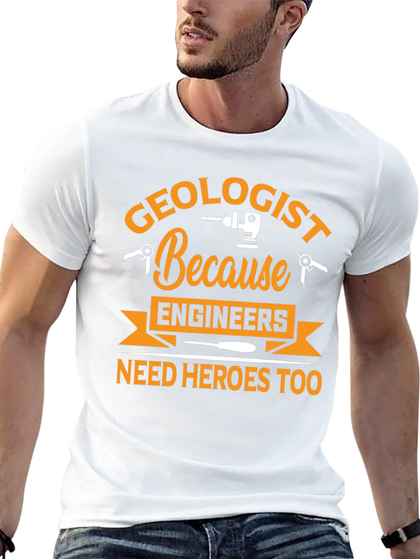 Geologist Hero T-Shirt Funny Engineering Gift