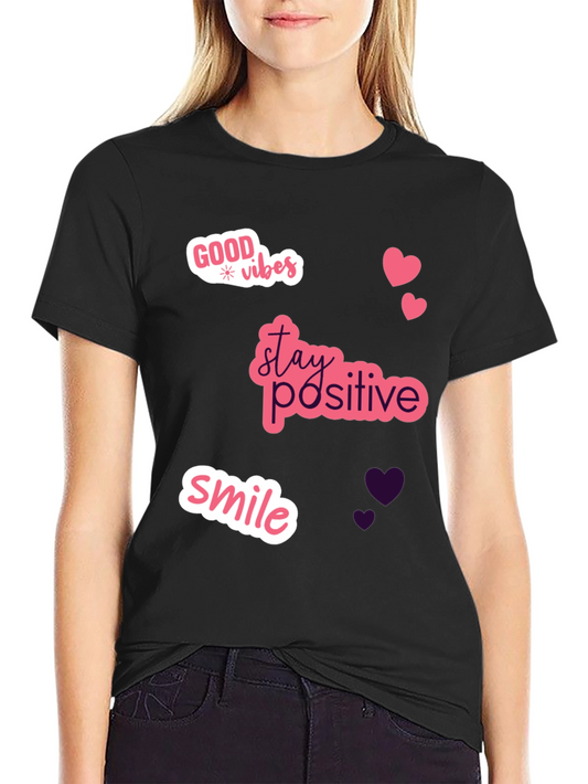 Good Vibes Black Graphic Tee