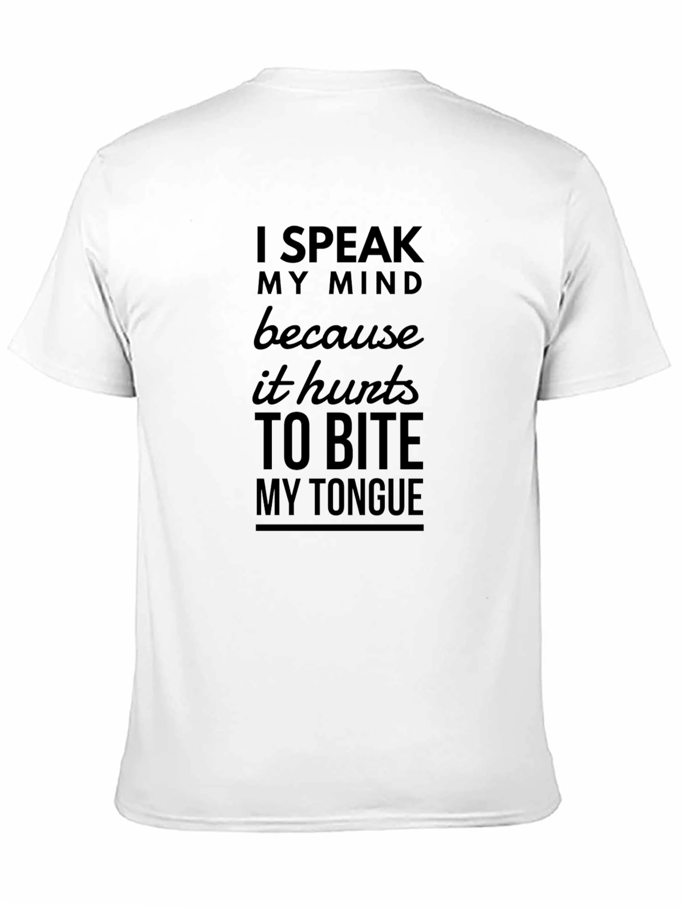 Speak My Mind Black Tee - Bold Statement Shirt