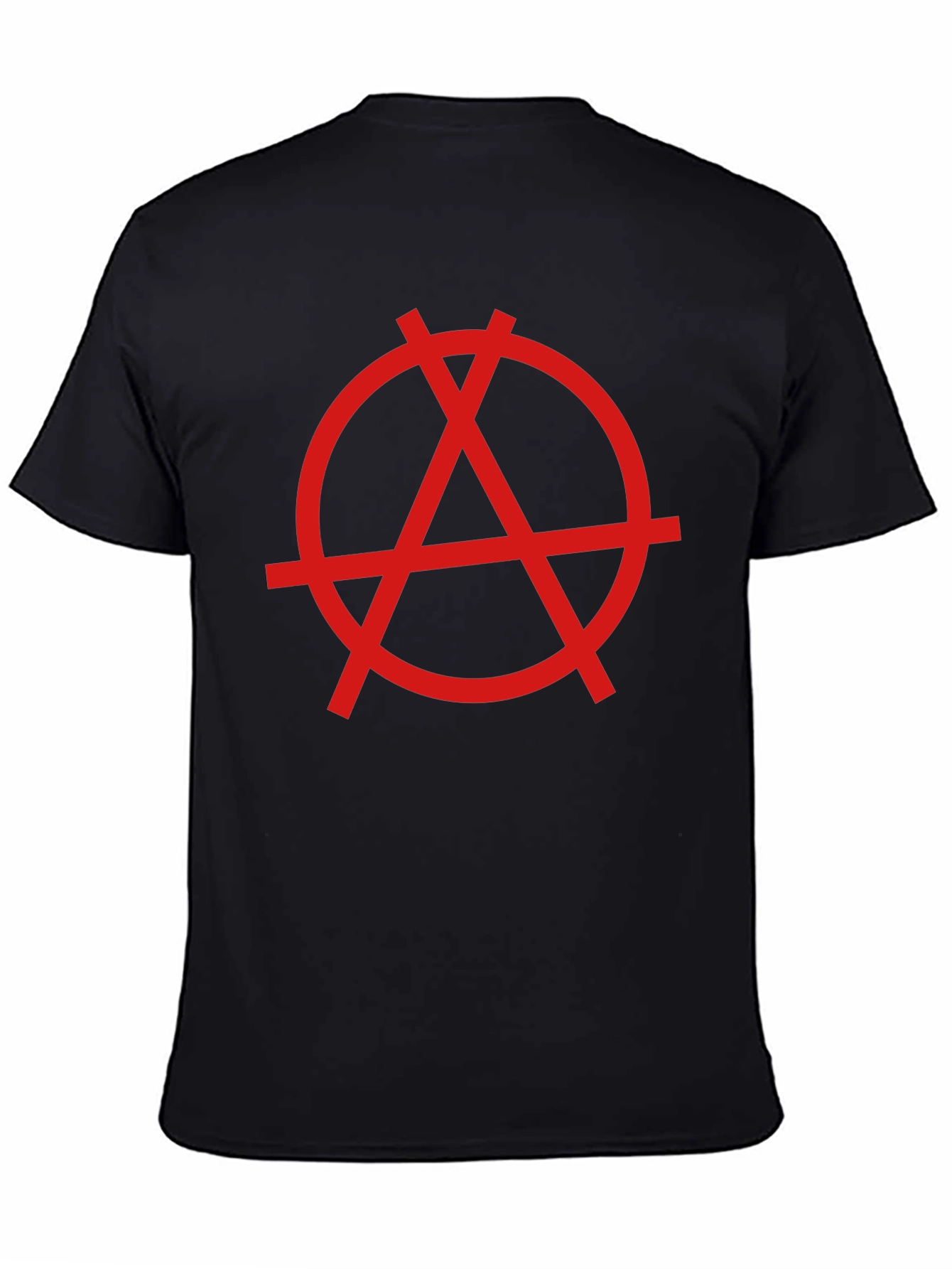 Anarchy Symbol Graphic T-Shirt - Black