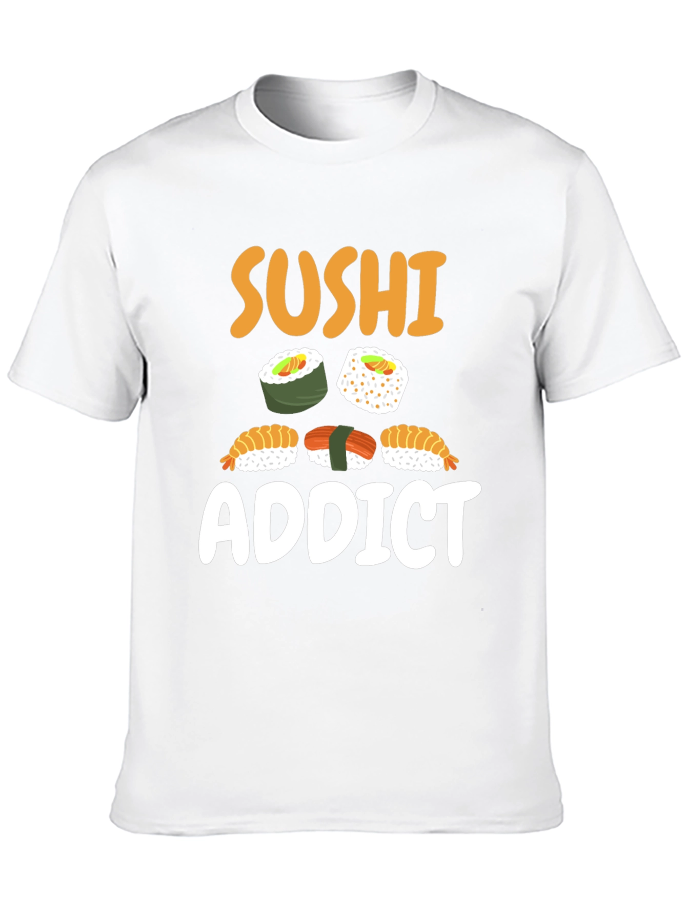 Sushi Addict Black Graphic Tee