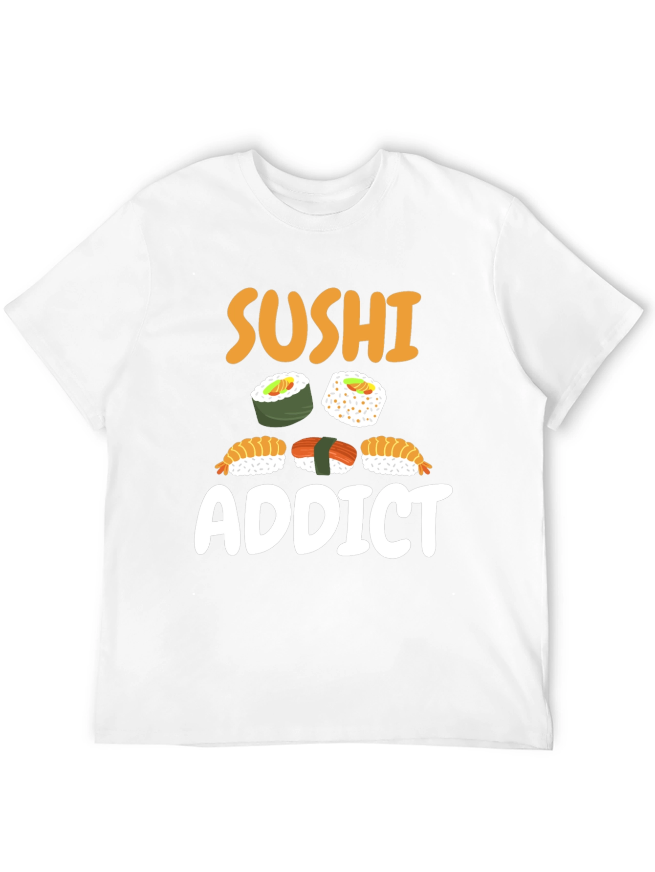 Sushi Addict Black Graphic Tee