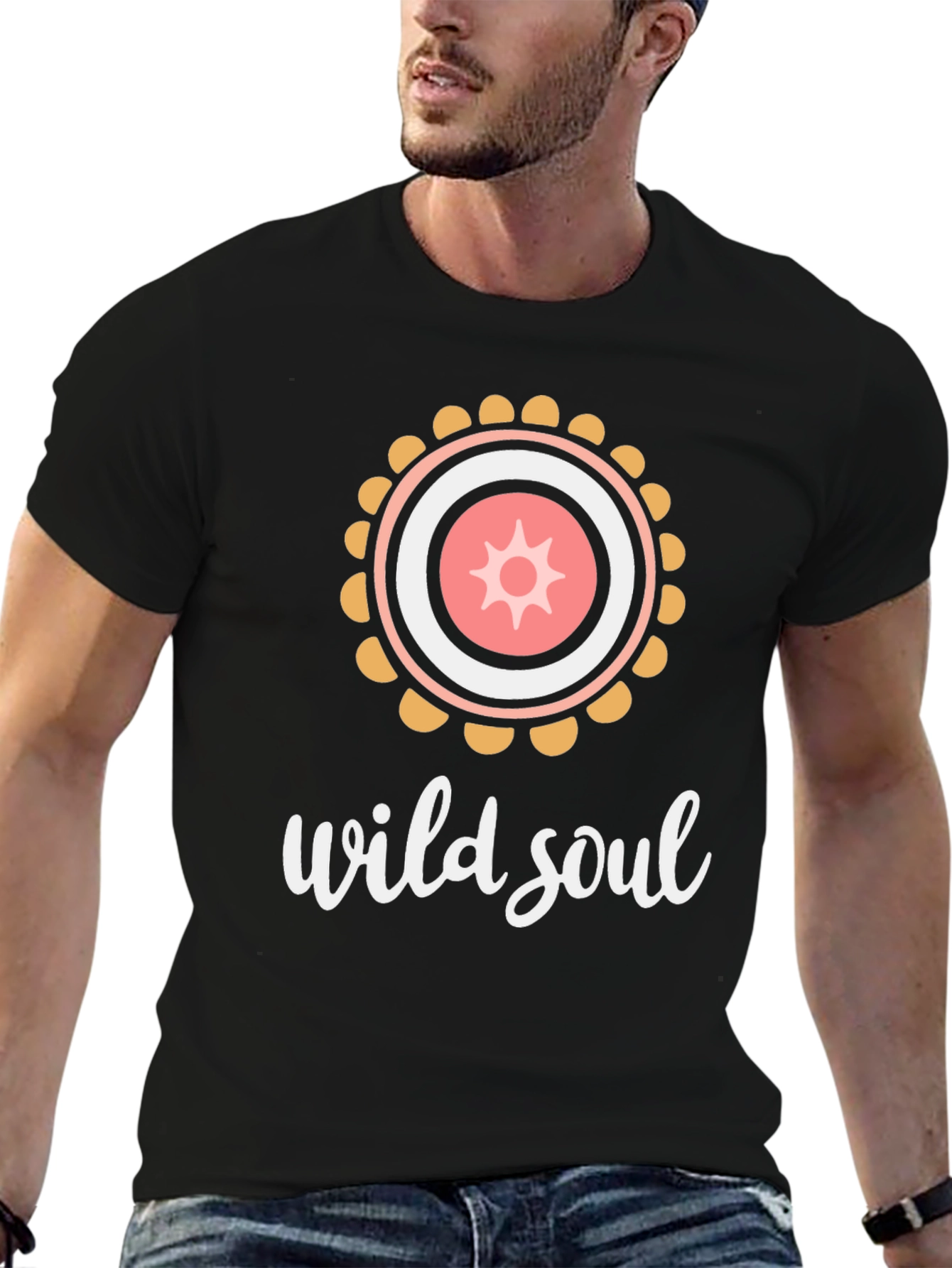 Wild Soul Graphic T-Shirt - Black Cotton Tee