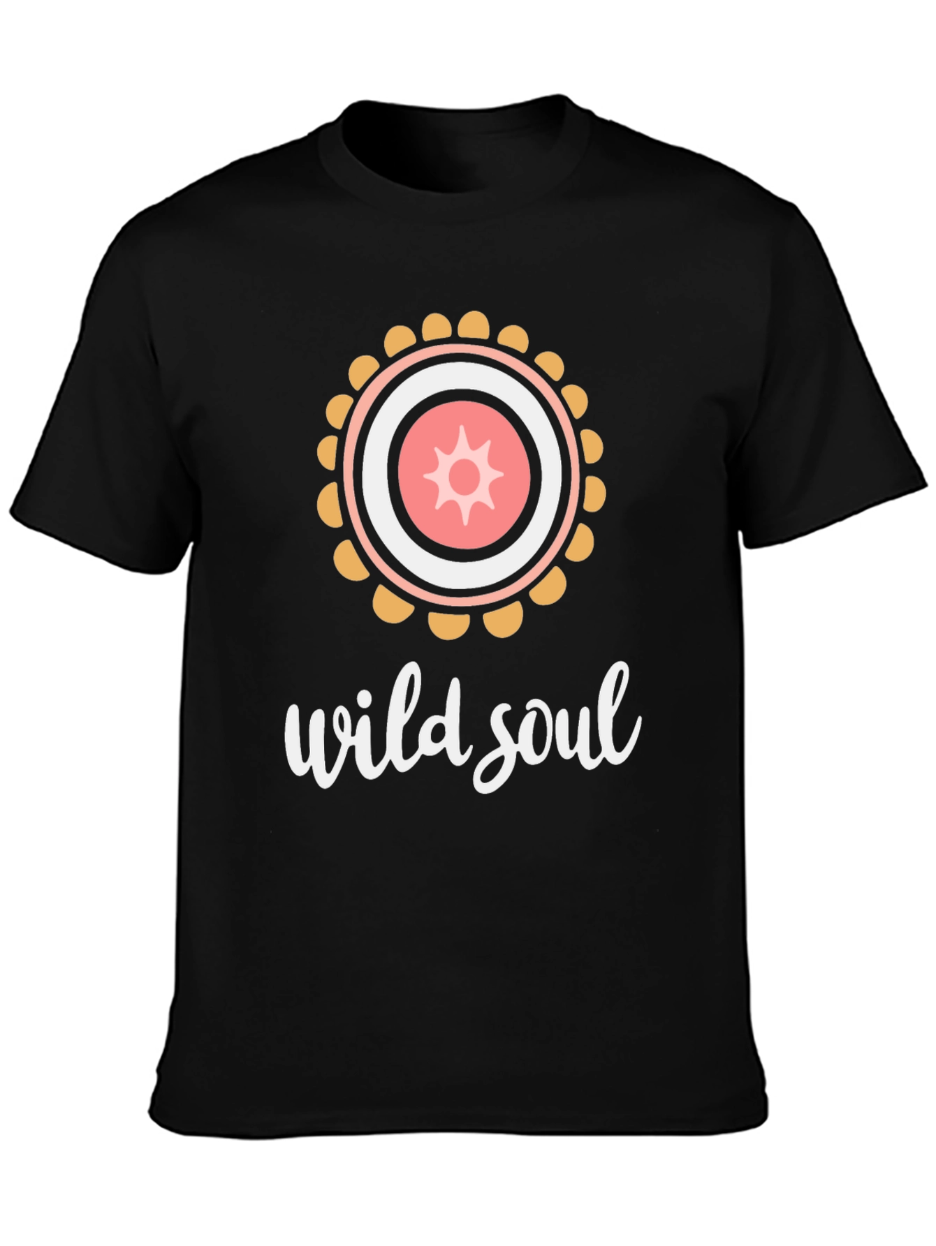 Wild Soul Graphic T-Shirt - Black Cotton Tee