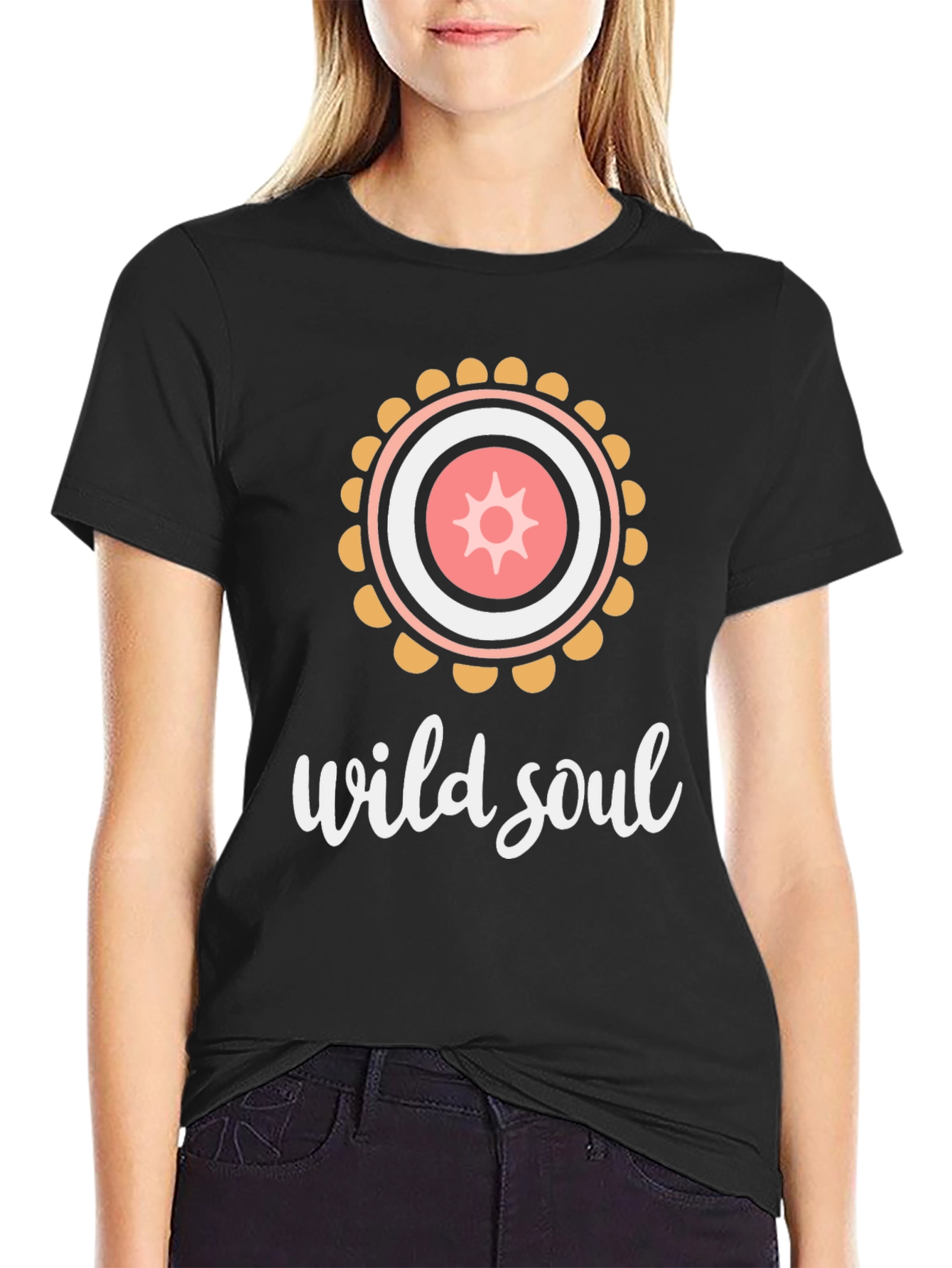 Wild Soul Graphic T-Shirt - Black Cotton Tee