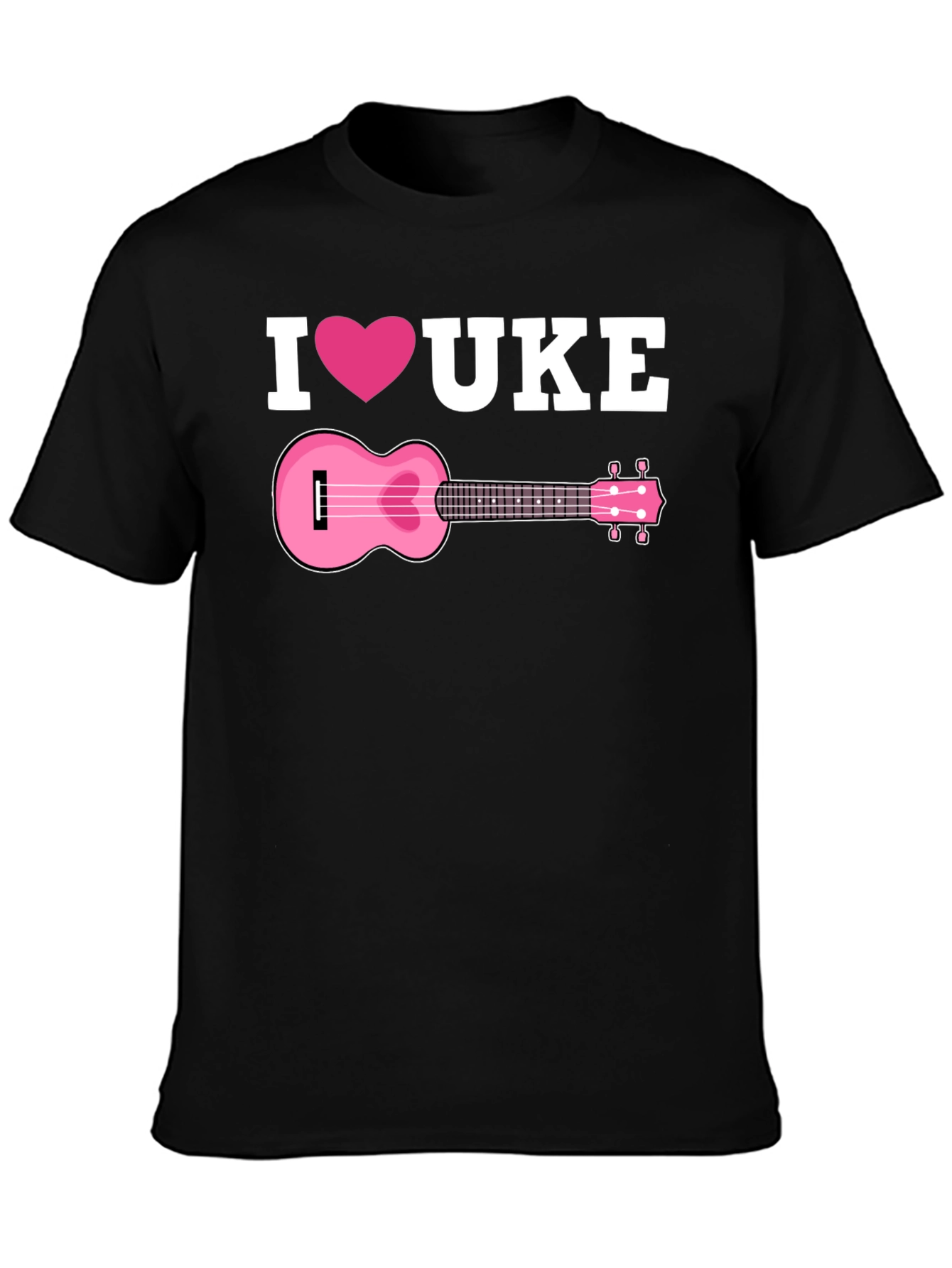 I Love Ukulele Graphic T-Shirt