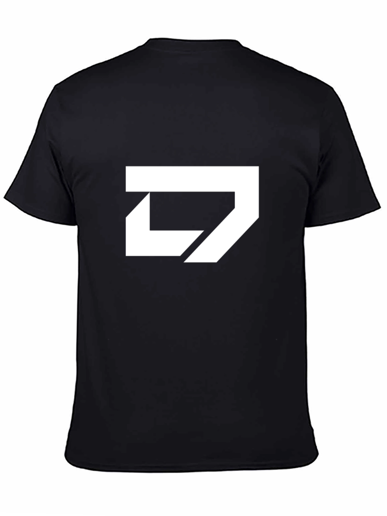 Modern Logo Graphic Tee - Black Cotton Blend