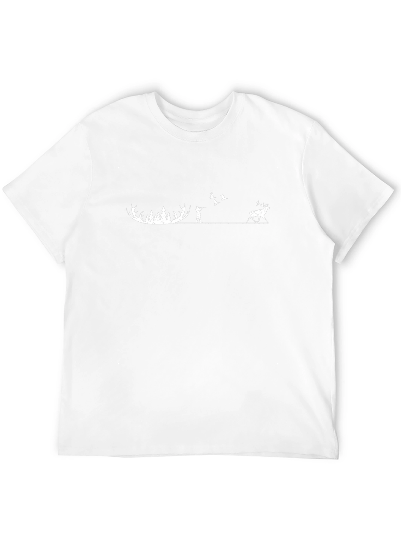 Hunting Scene Graphic Tee - Nature Lovers T-Shirt