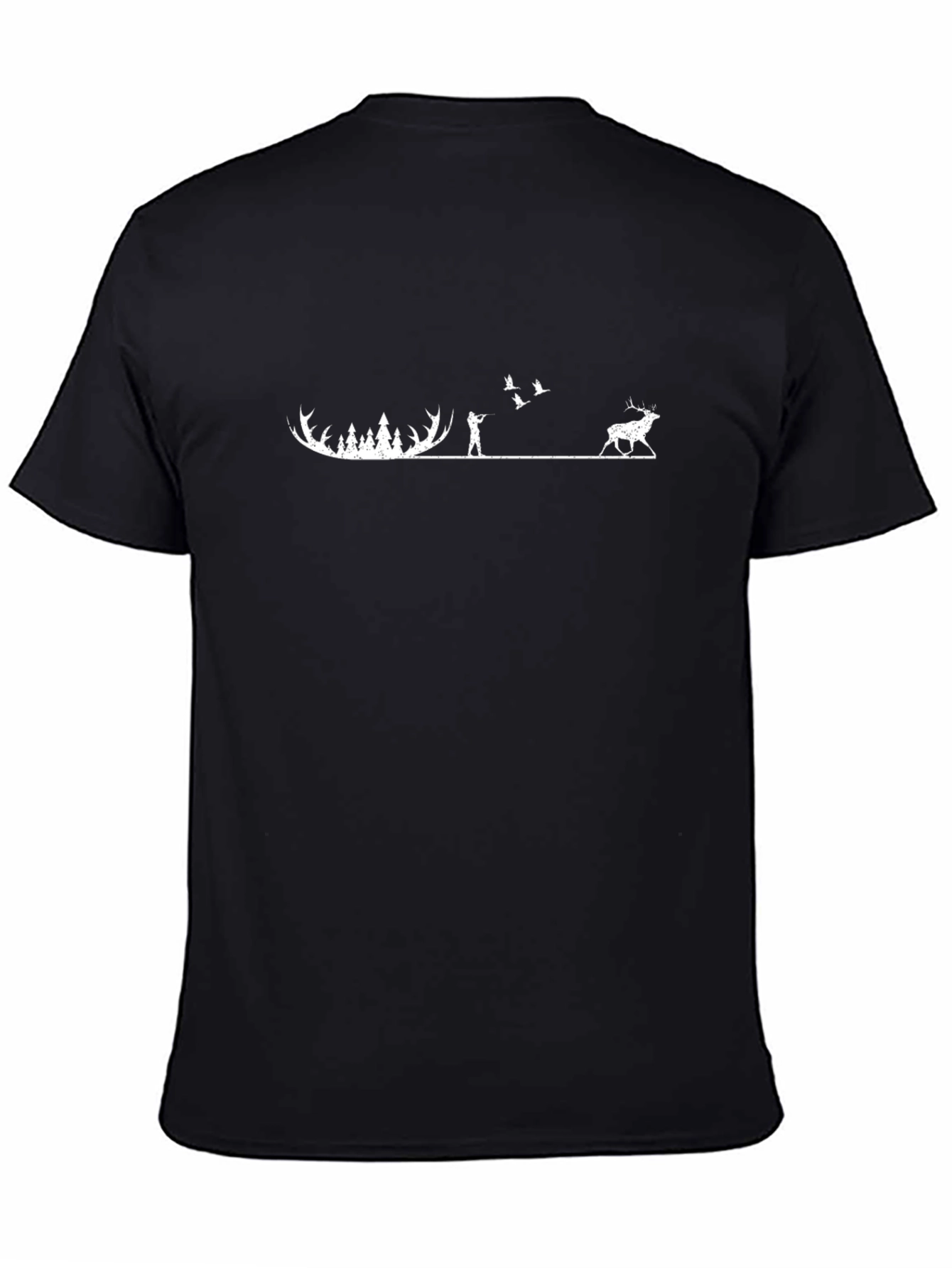 Hunting Scene Graphic Tee - Nature Lovers T-Shirt