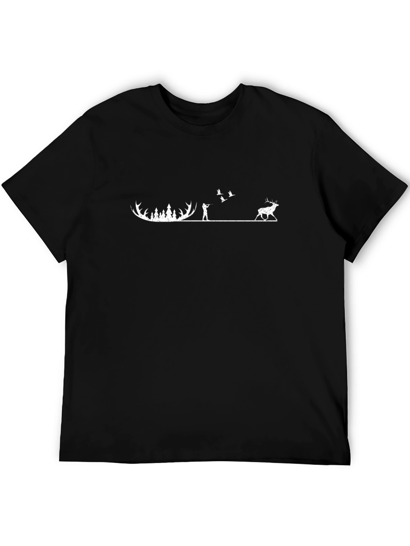 Hunting Scene Graphic Tee - Nature Lovers T-Shirt