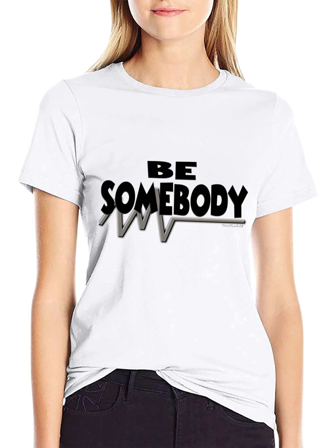 Be Somebody Graphic Tee - Motivational Black T-Shirt