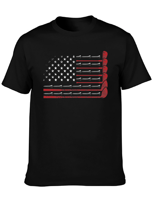Golf American Flag T-Shirt