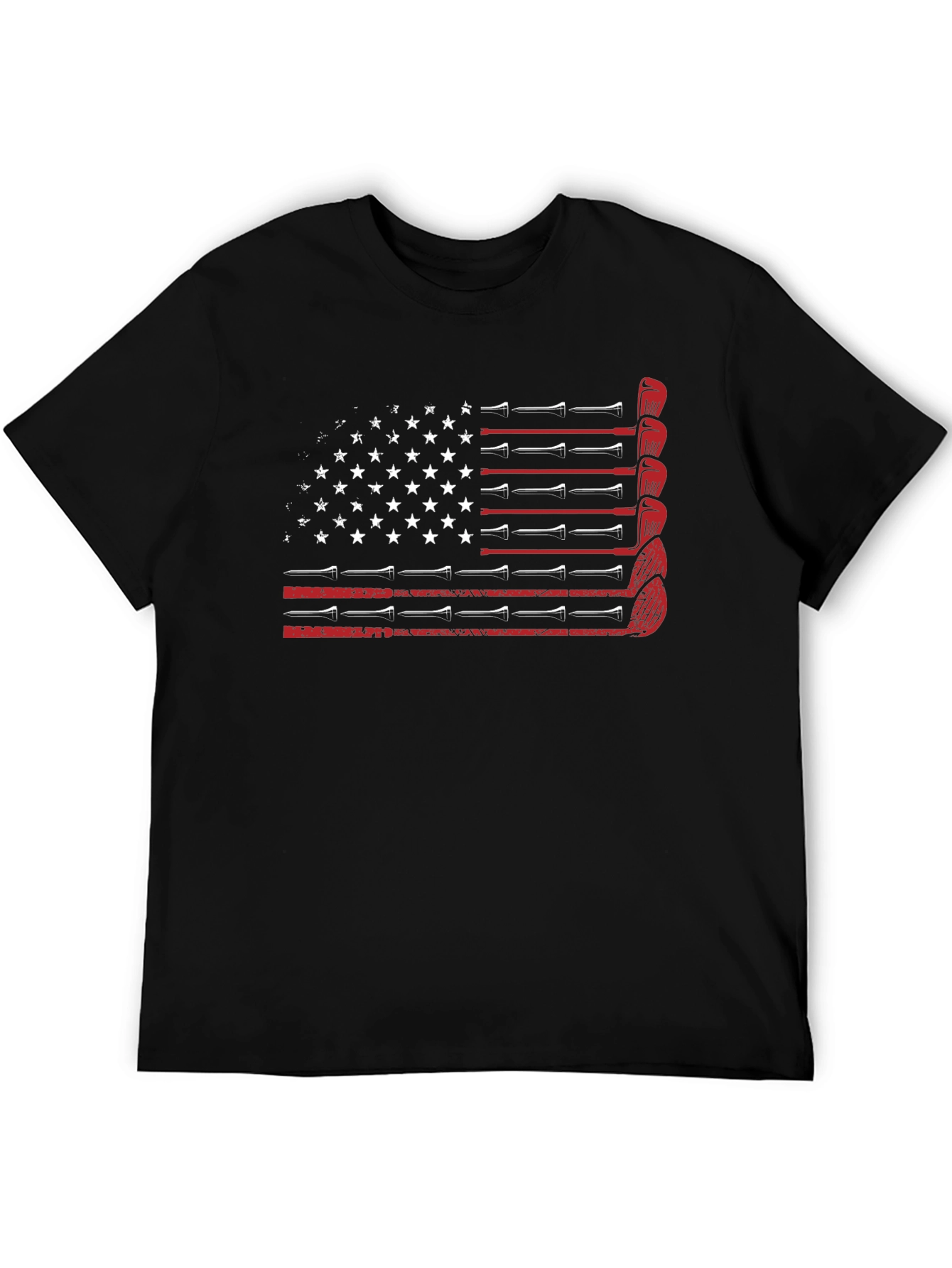 Golf American Flag T-Shirt