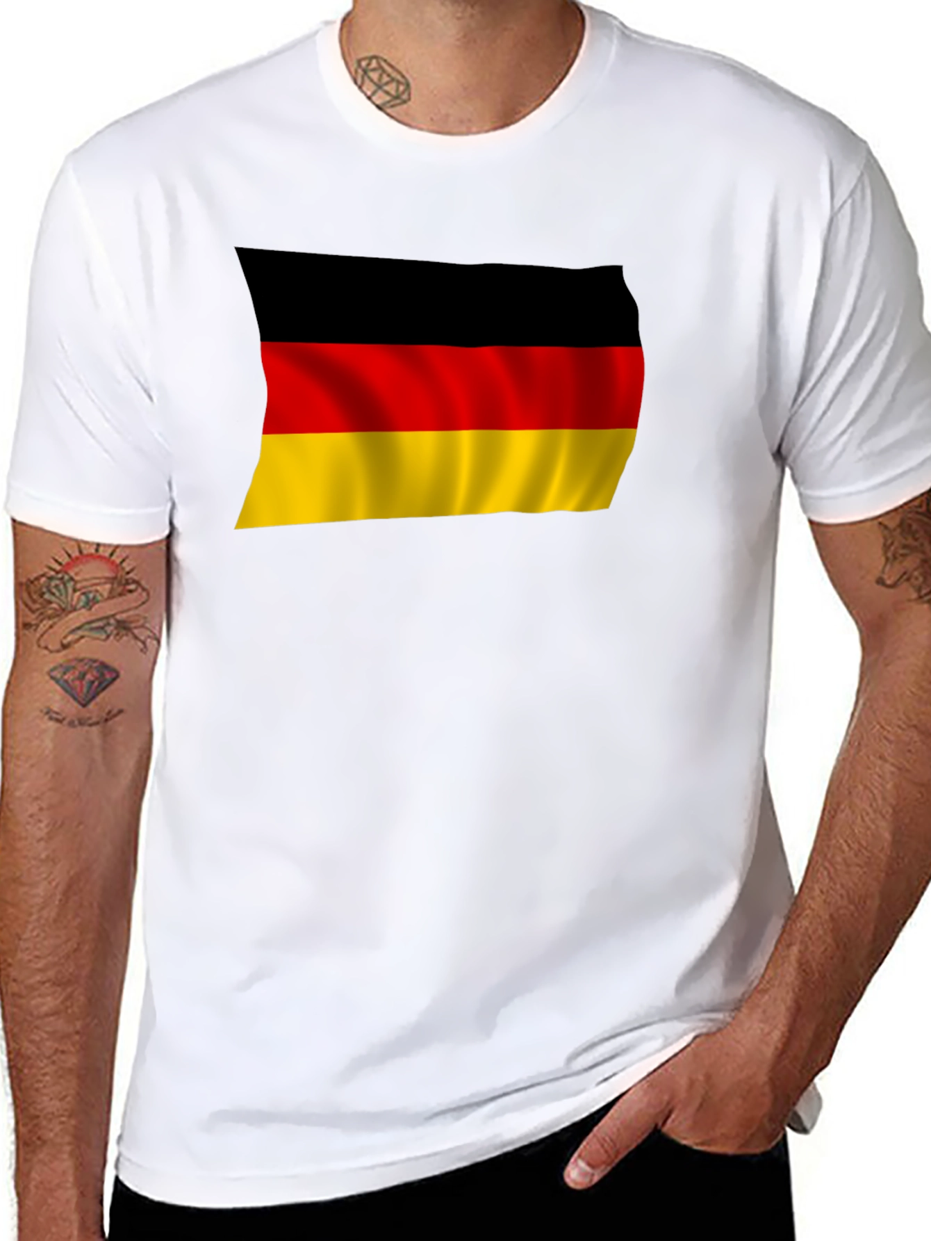 Germany Flag T-Shirt - Black Pride Tee