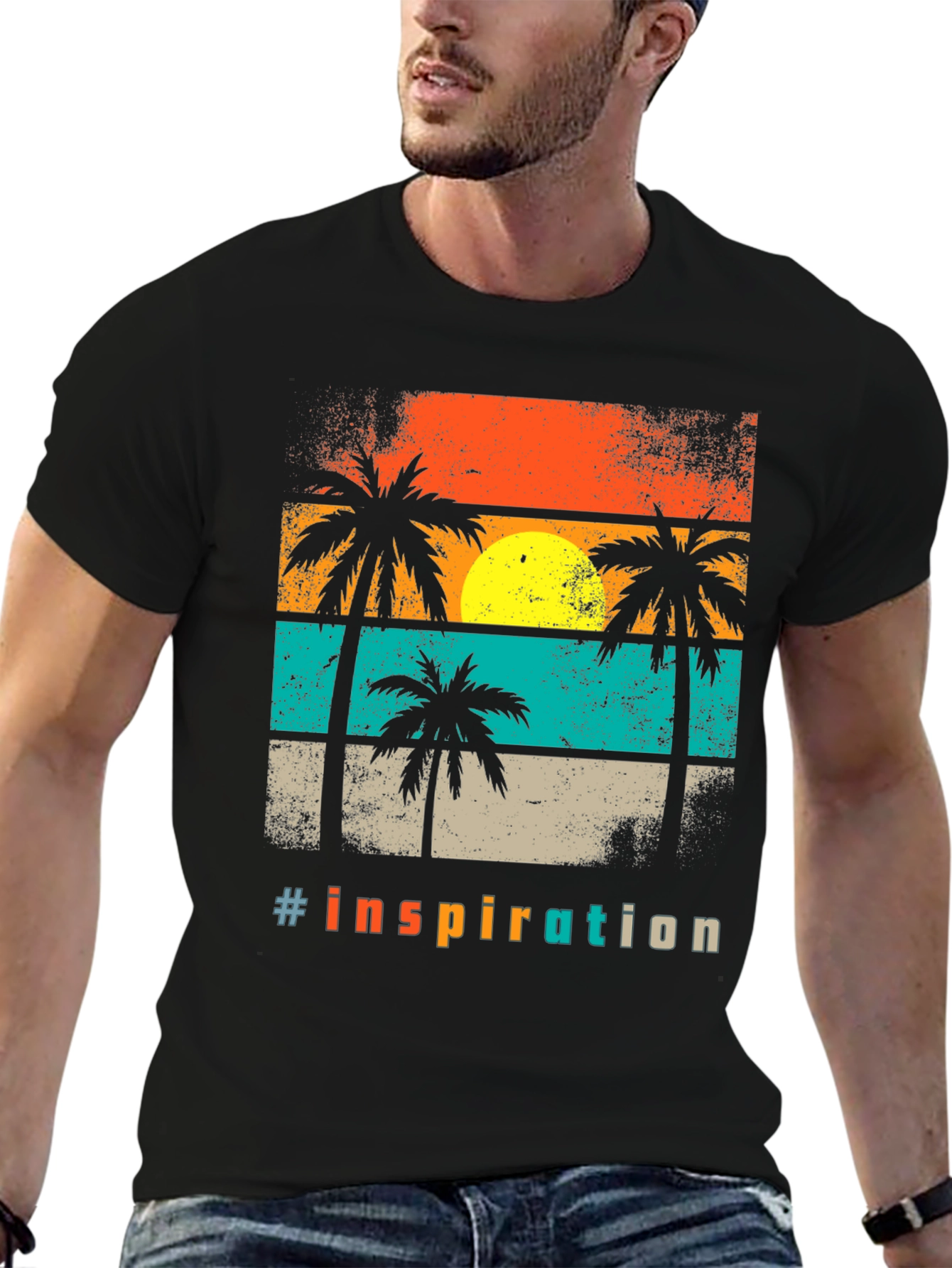 Inspirational Retro Palm Tree T-Shirt