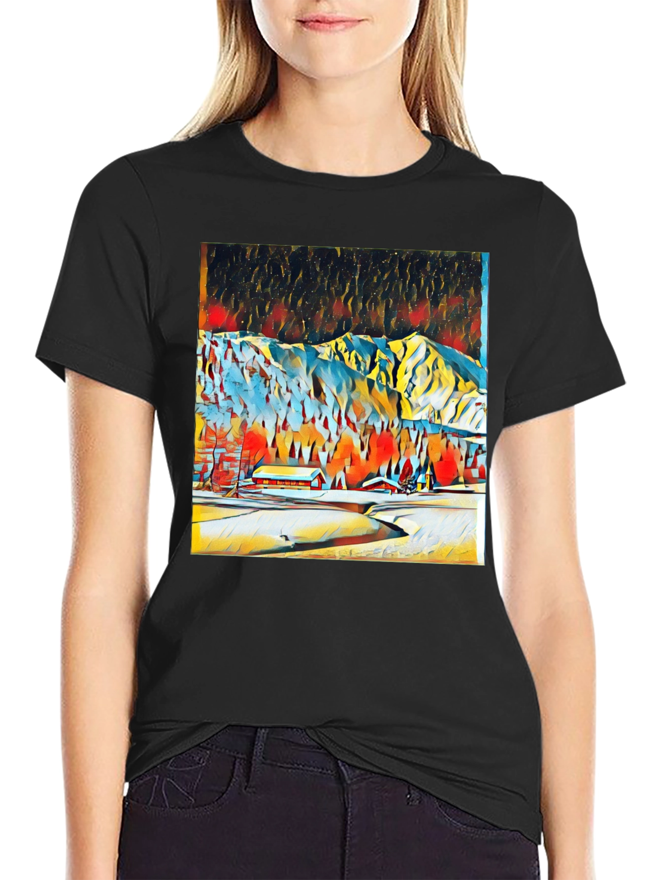 Winter Mountain Art Tee